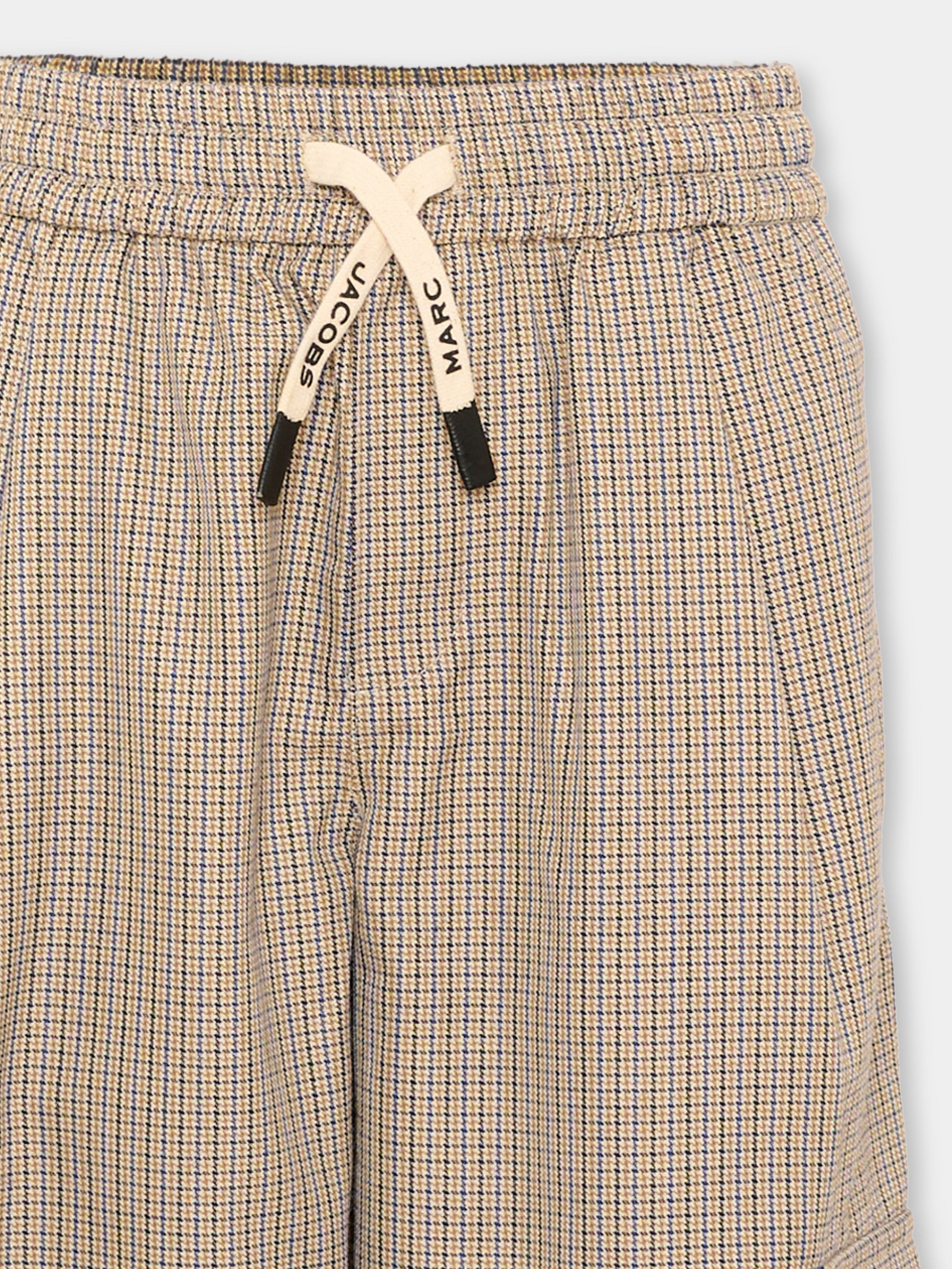 Pantalone beige per bambino a quadri,Marc Jacobs,W61051 184