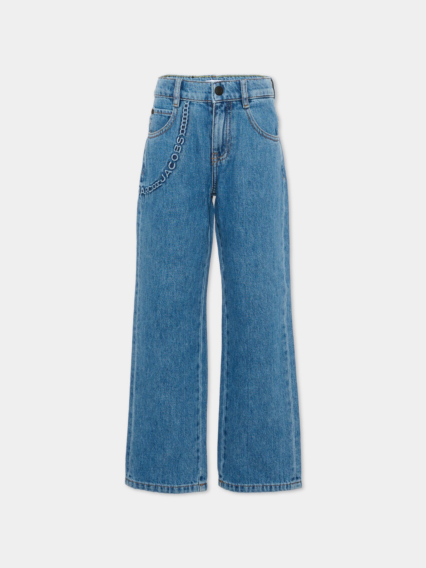 Jeans denim per bambino con logo,Marc Jacobs,W61053 Z10