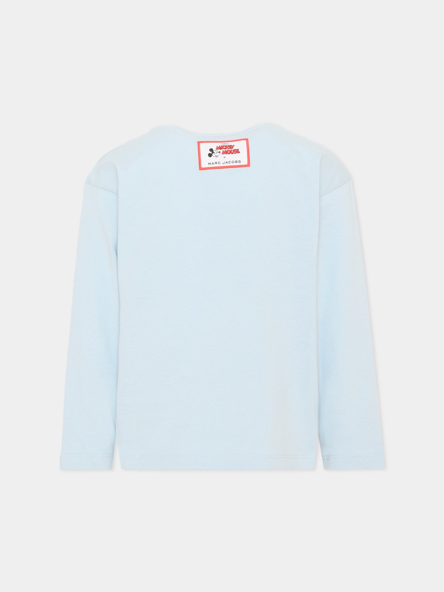 T-shirt a manica lunga azzurra con stampa,Marc Jacobs,W61063 794