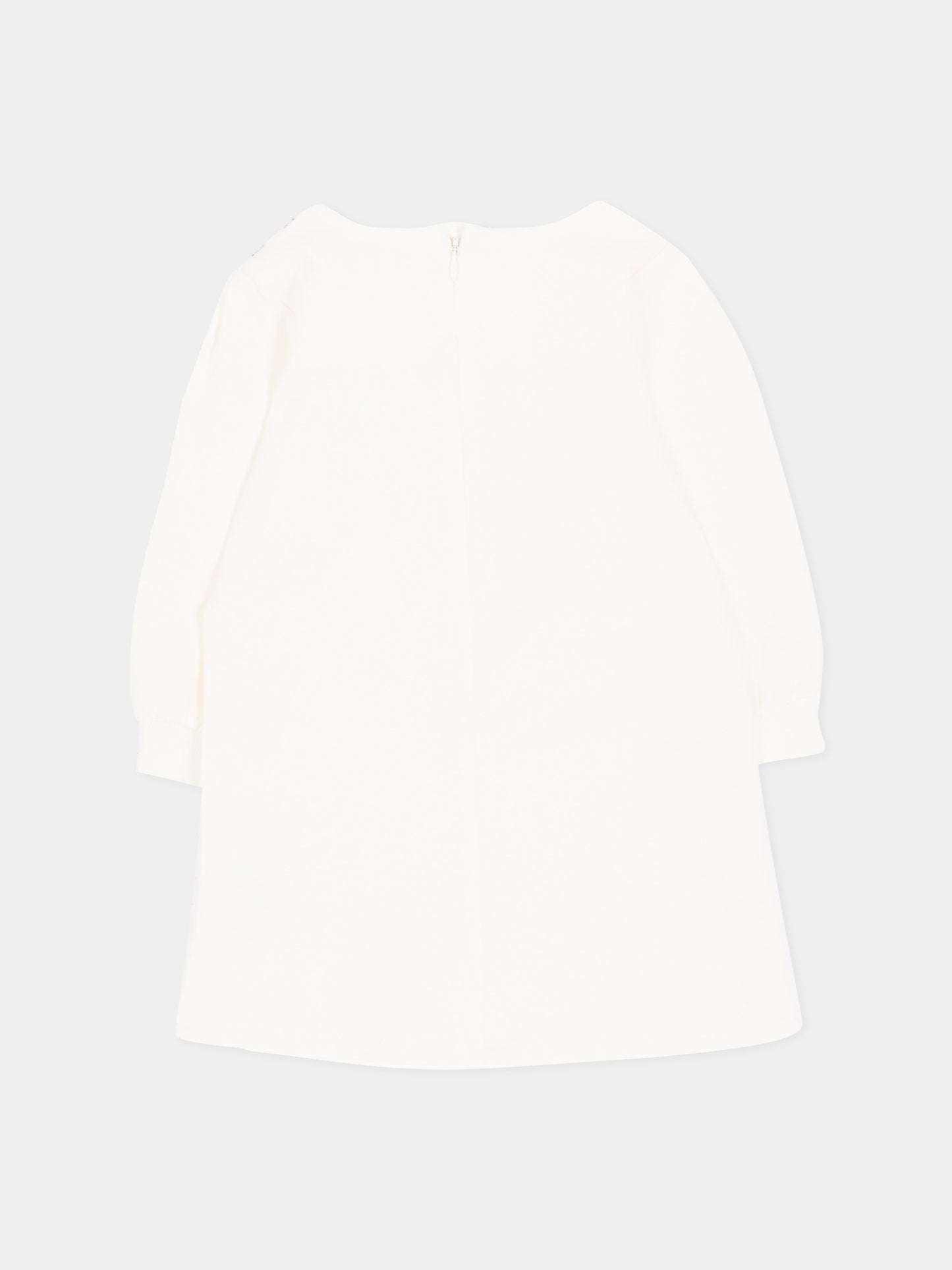 Vestito a manica lunga avorio con logo,Marc Jacobs,W61071 182