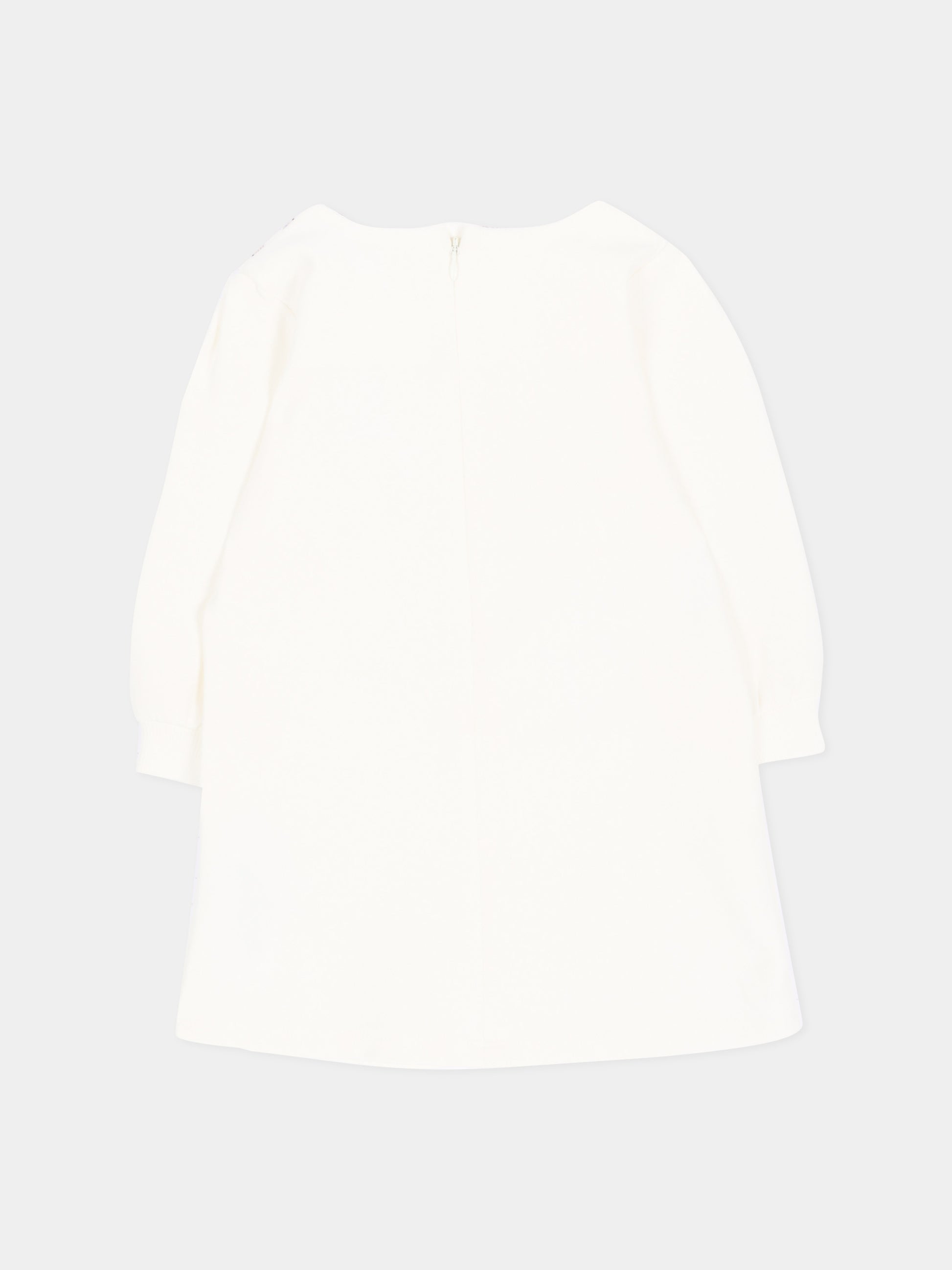 Vestito a manica lunga avorio con logo,Marc Jacobs,W61071 182