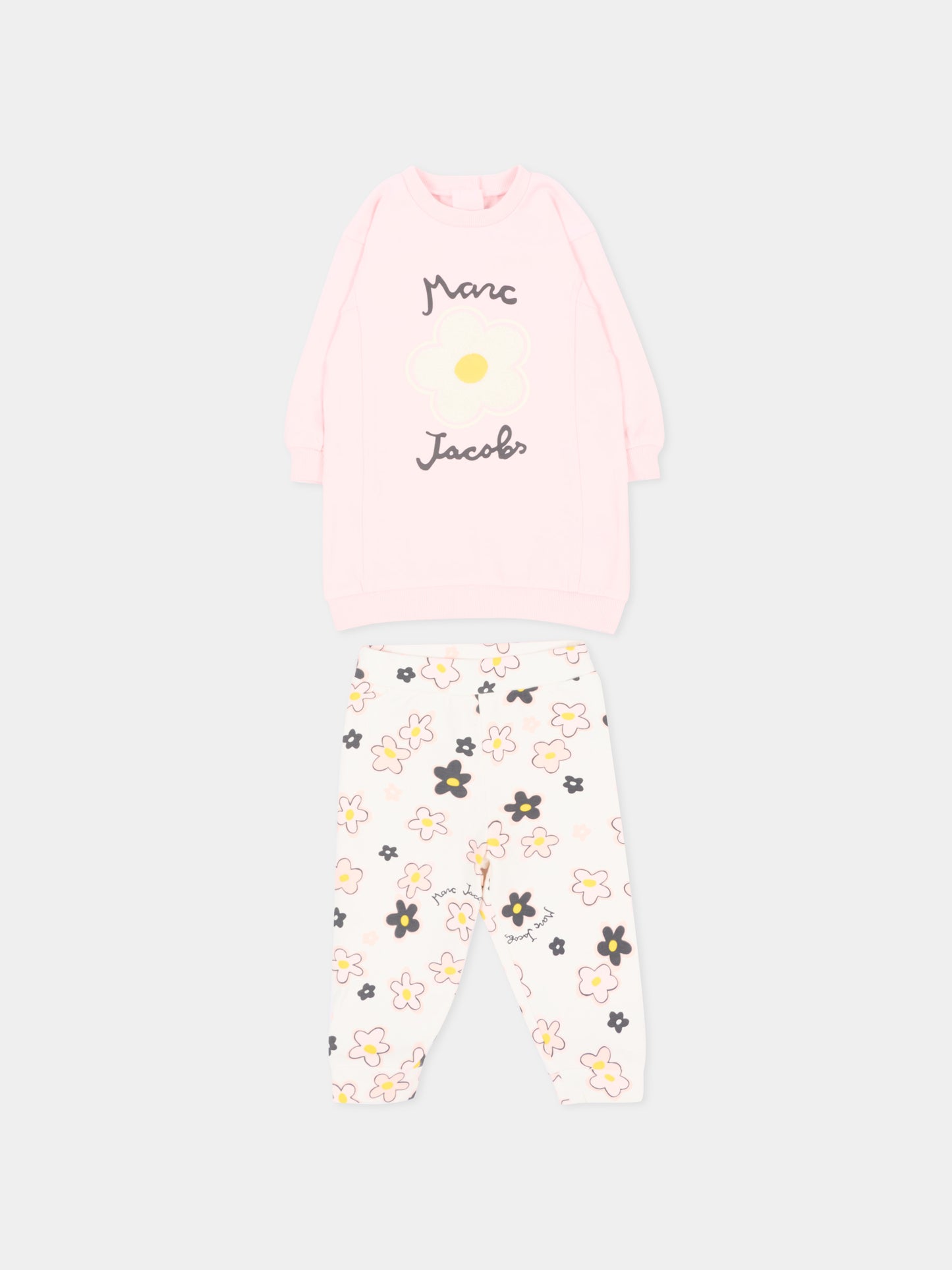Completo sportivo lungo rosa per neonata,Marc Jacobs,W61072 43M