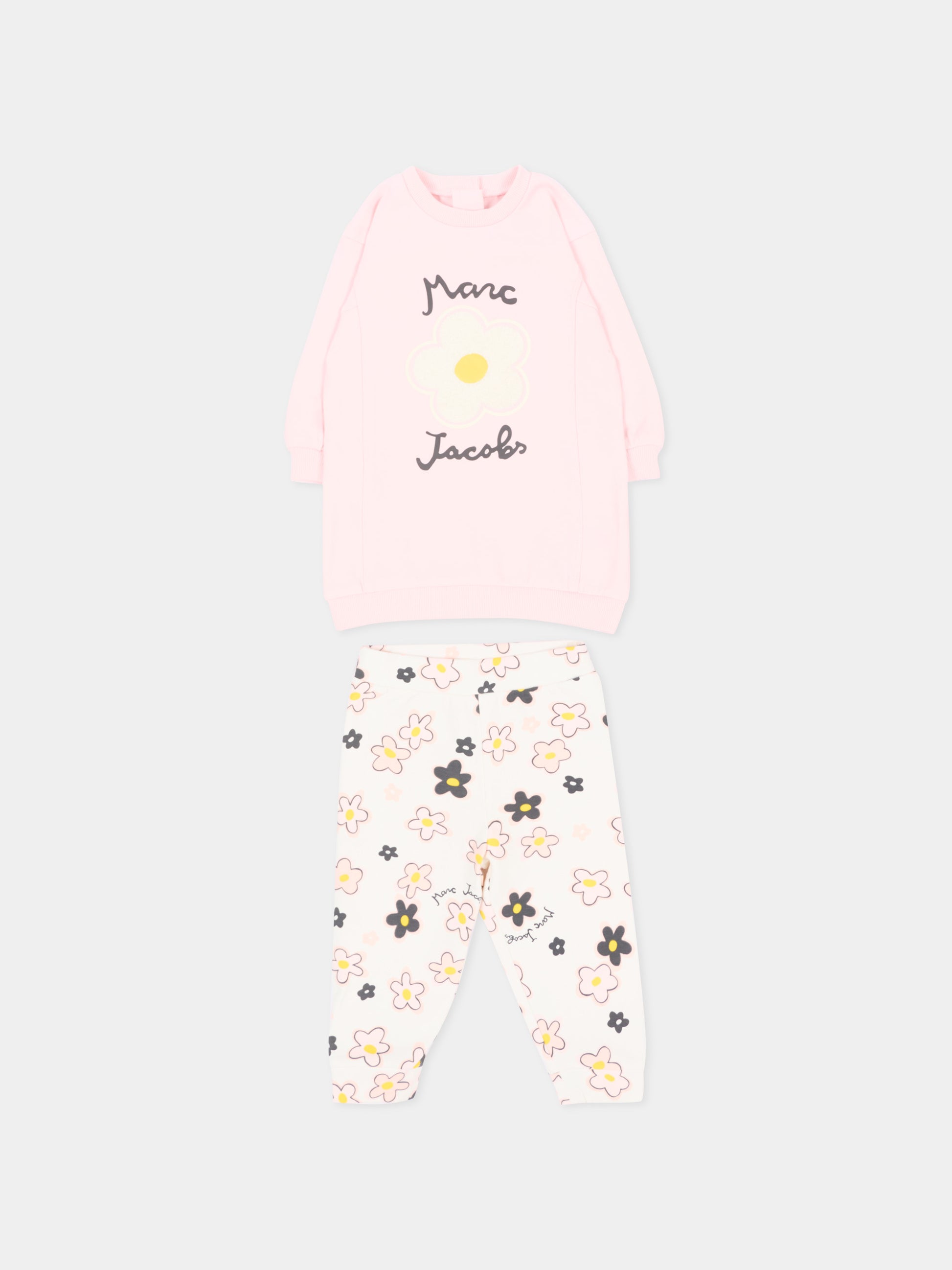 Completo sportivo lungo rosa per neonata,Marc Jacobs,W61072 43M