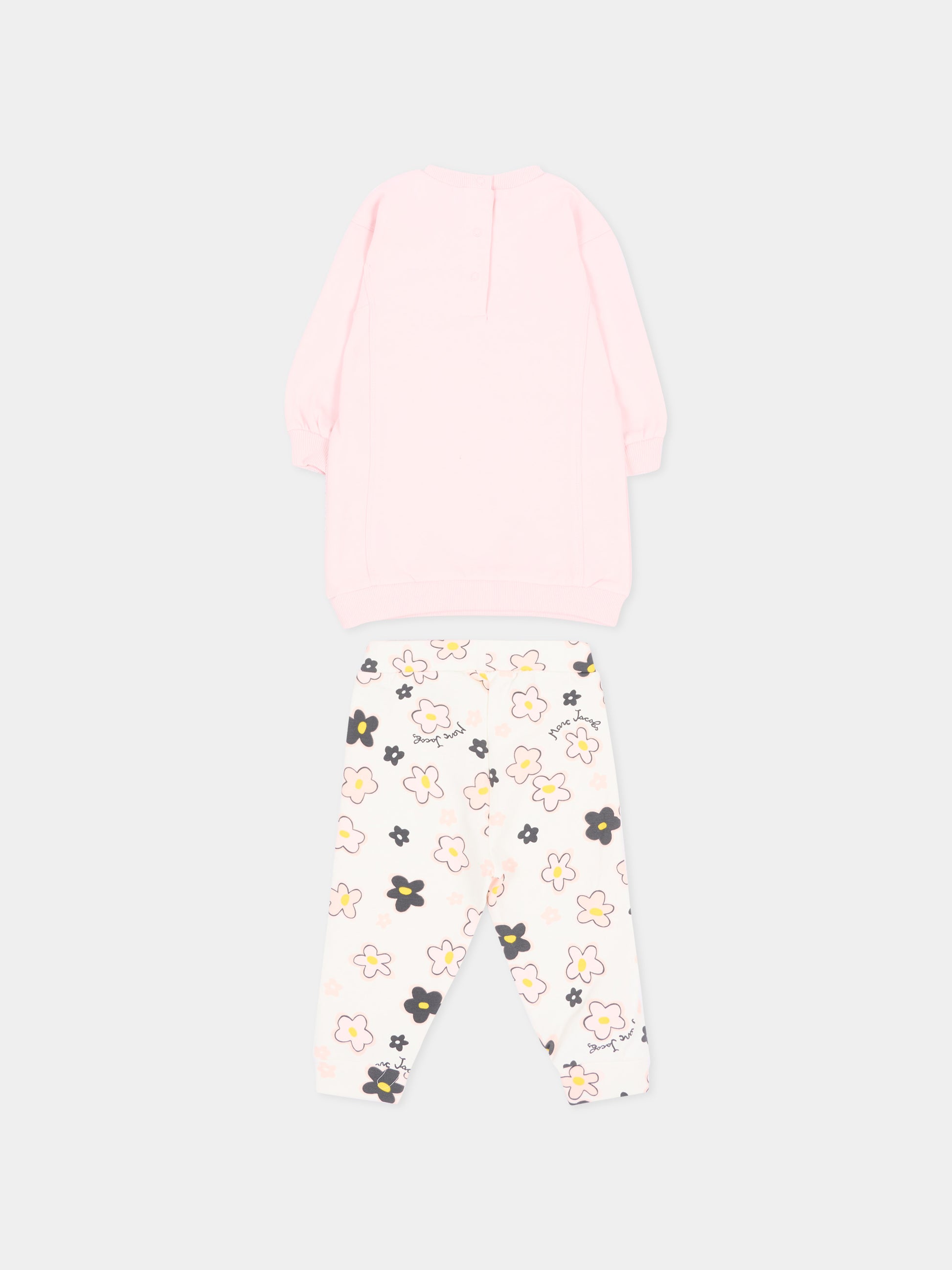 Completo sportivo lungo rosa per neonata,Marc Jacobs,W61072 43M