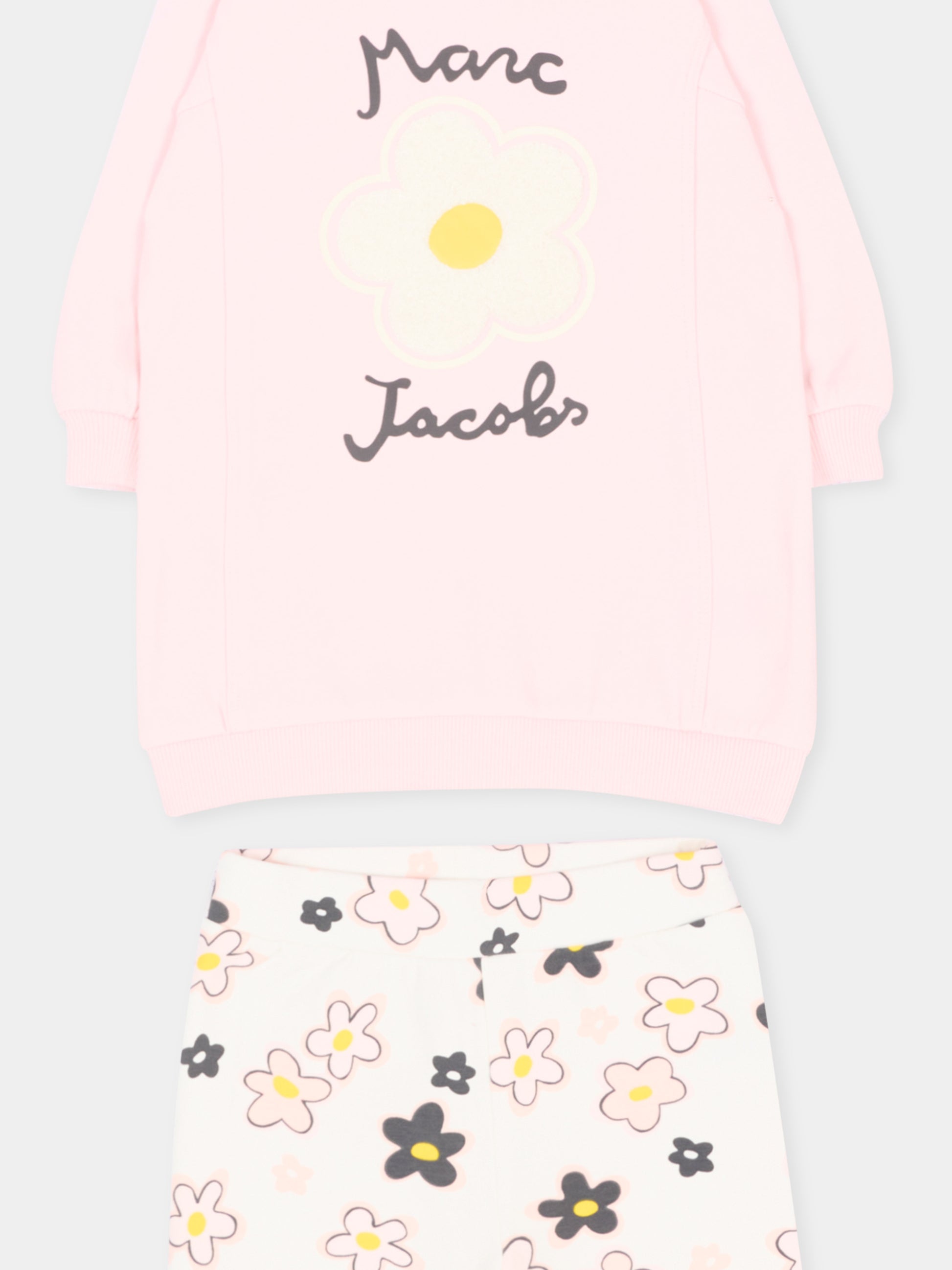 Completo sportivo lungo rosa per neonata,Marc Jacobs,W61072 43M