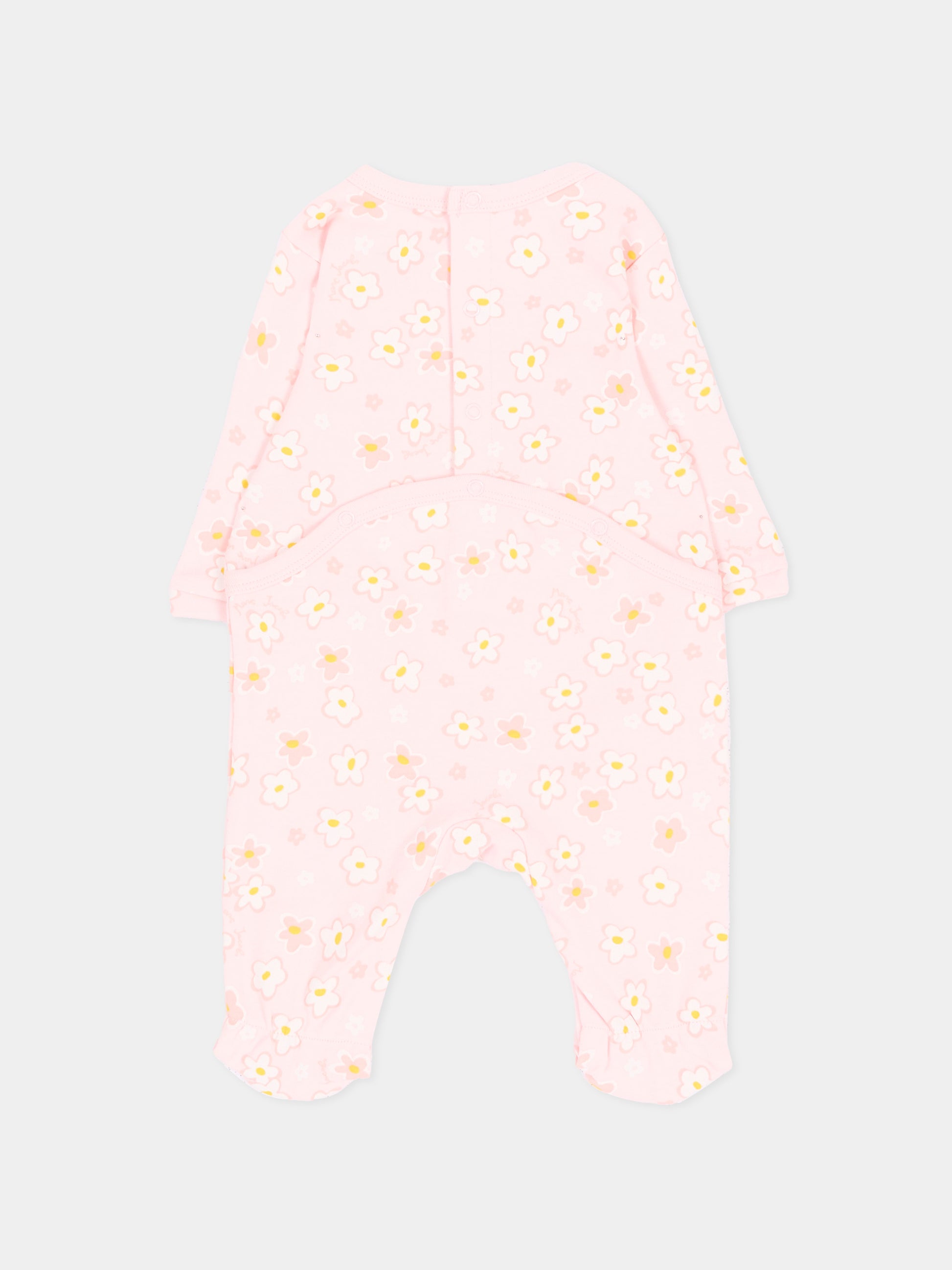 Set Tutine rosa per neonata floreale,Marc Jacobs,W61076 43M