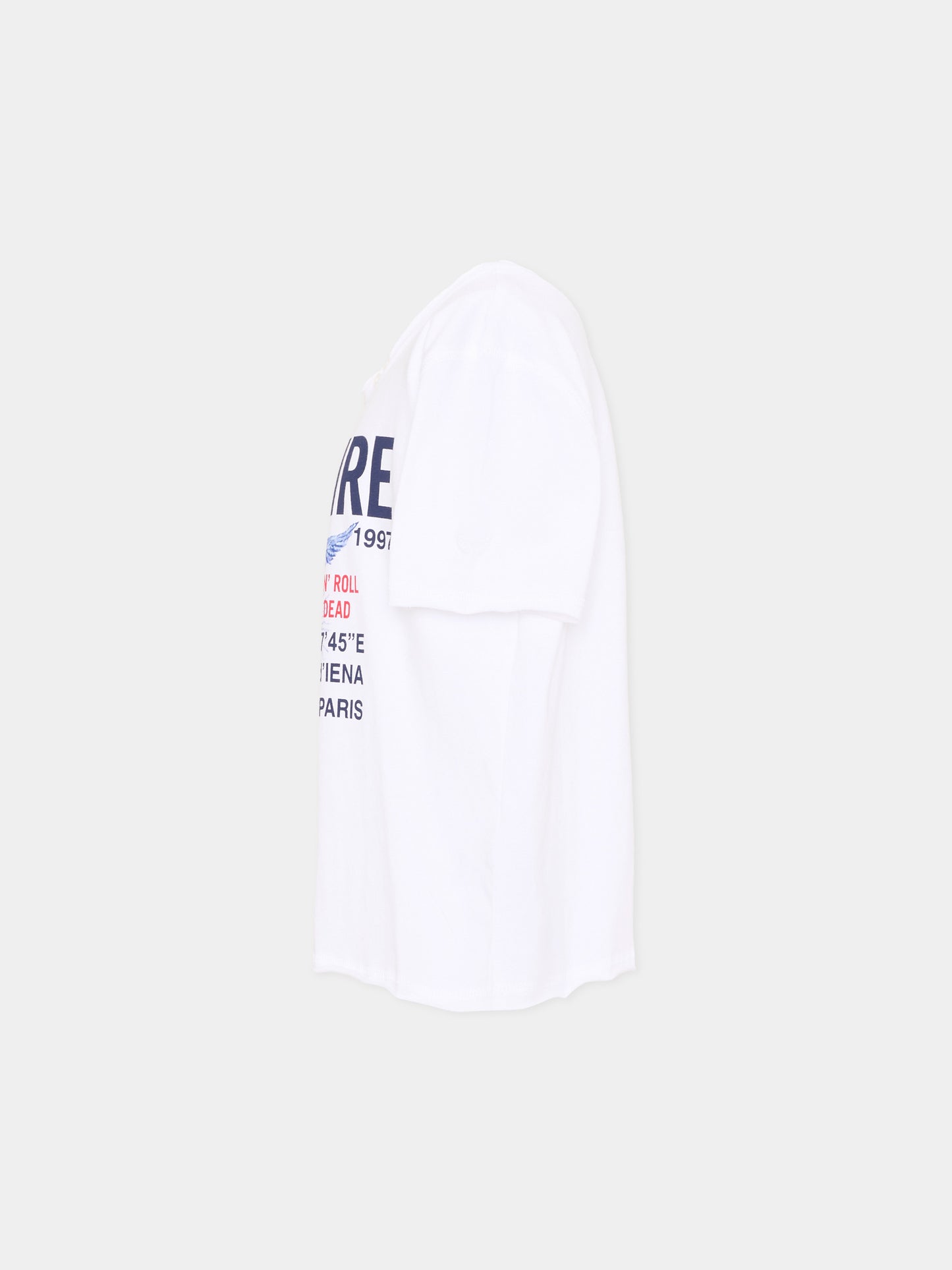 T-shirt bianca per bambino con logo,Zadig & Voltaire Kids,X60840 10P