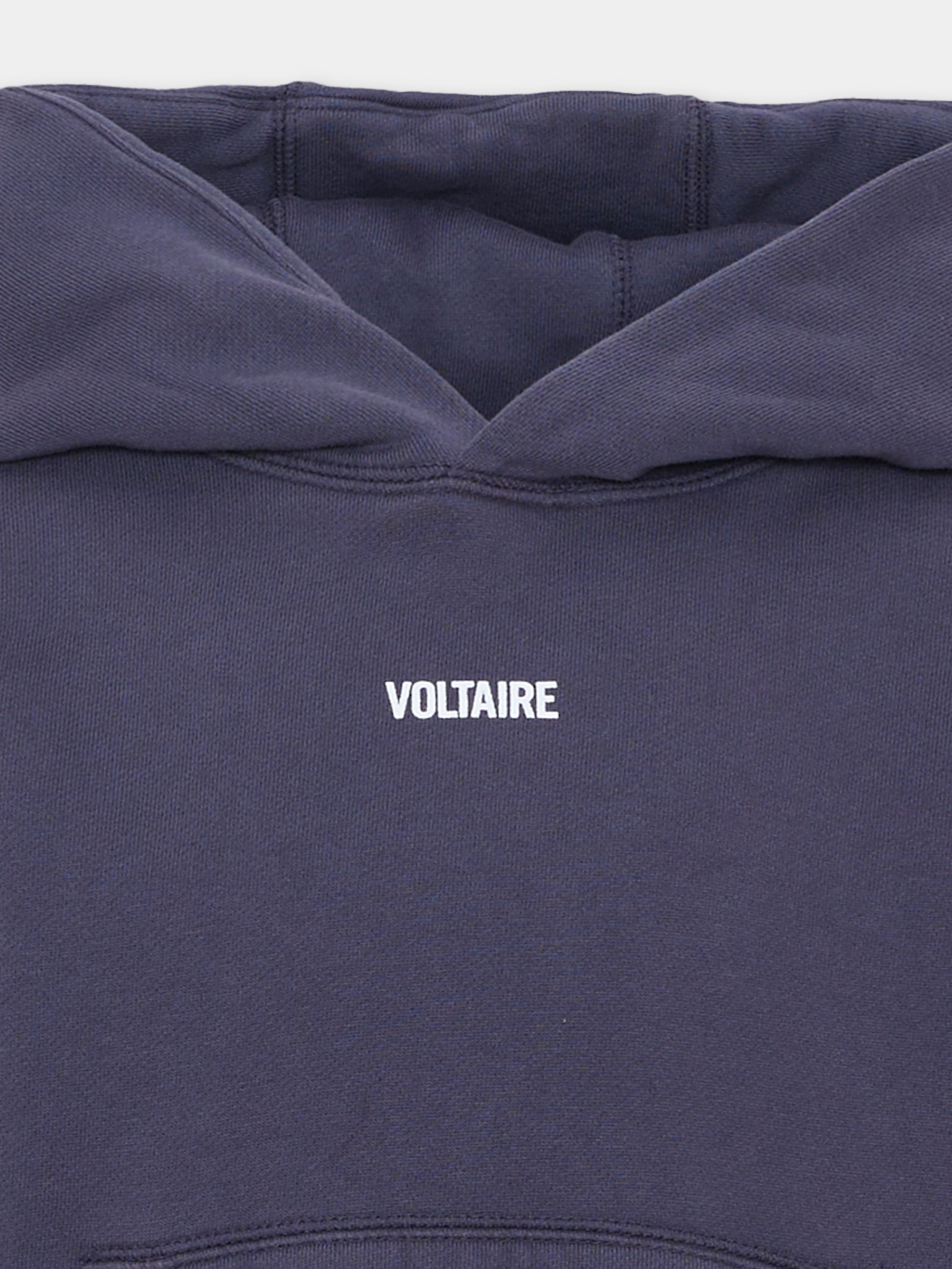 Felpa blu per bambino con logo,Zadig & Voltaire Kids,X60847 849