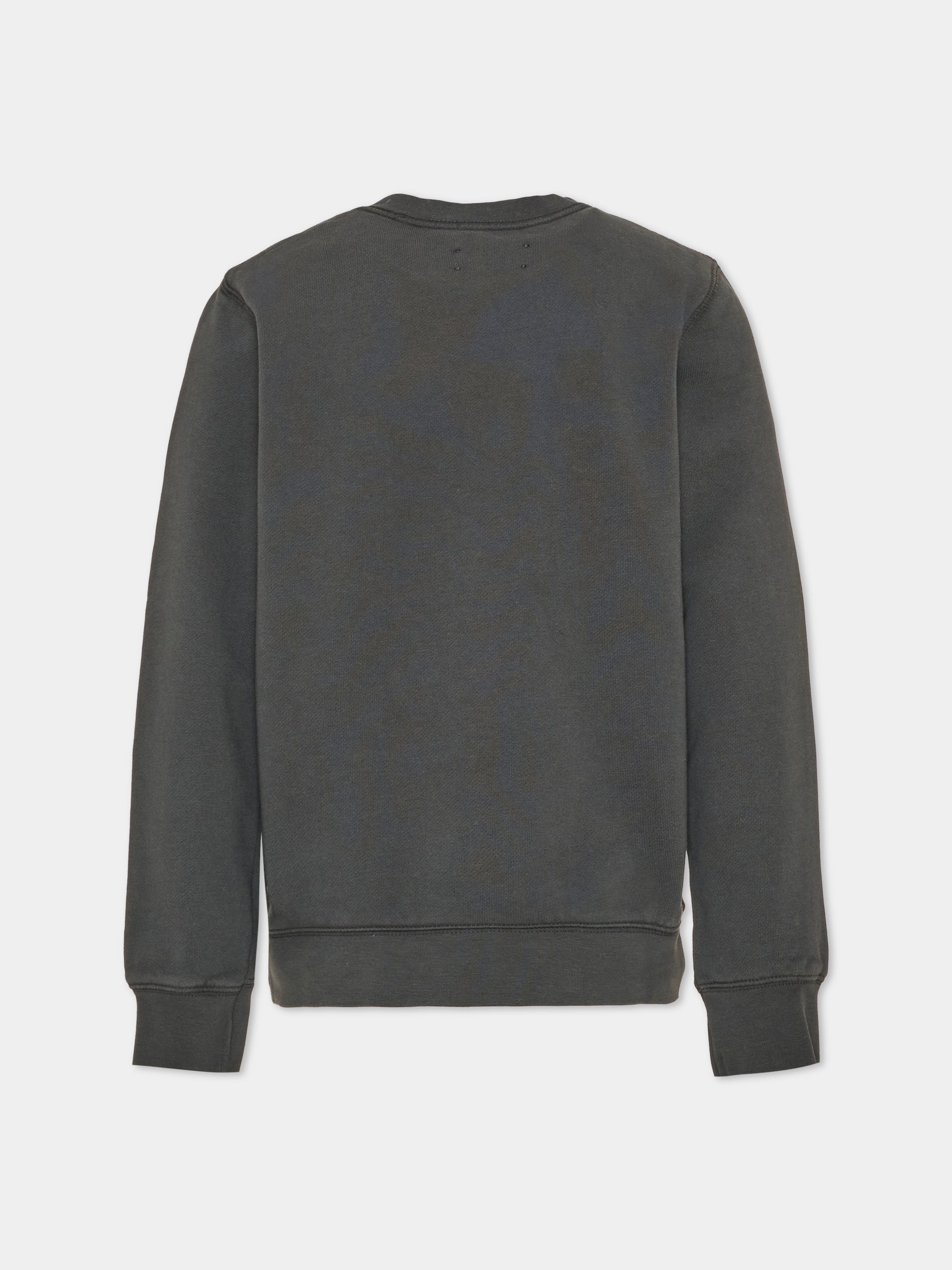 Felpa girocollo grigia per bambina con logo,Zadig & Voltaire Kids,X60867 096