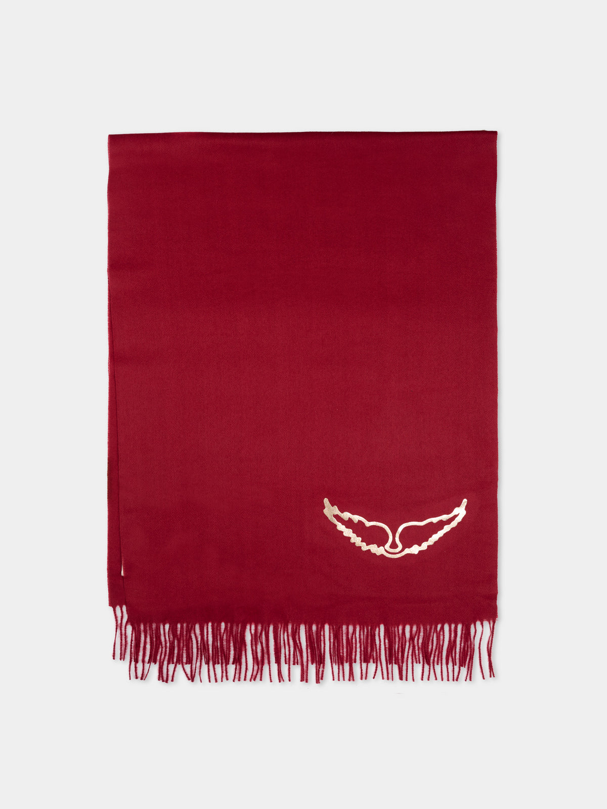 Sciarpa bordeaux per bambina con ali,Zadig & Voltaire Kids,X60878 954