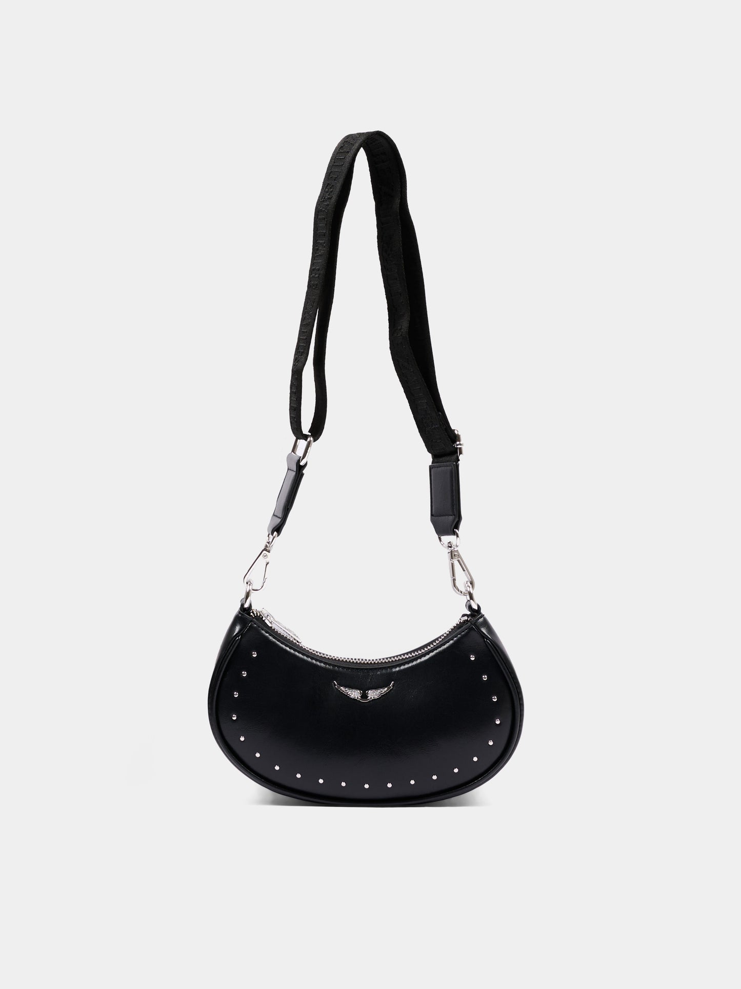Borsa casual nera per bambina con borchie,Zadig & Voltaire Kids,X60880 09B