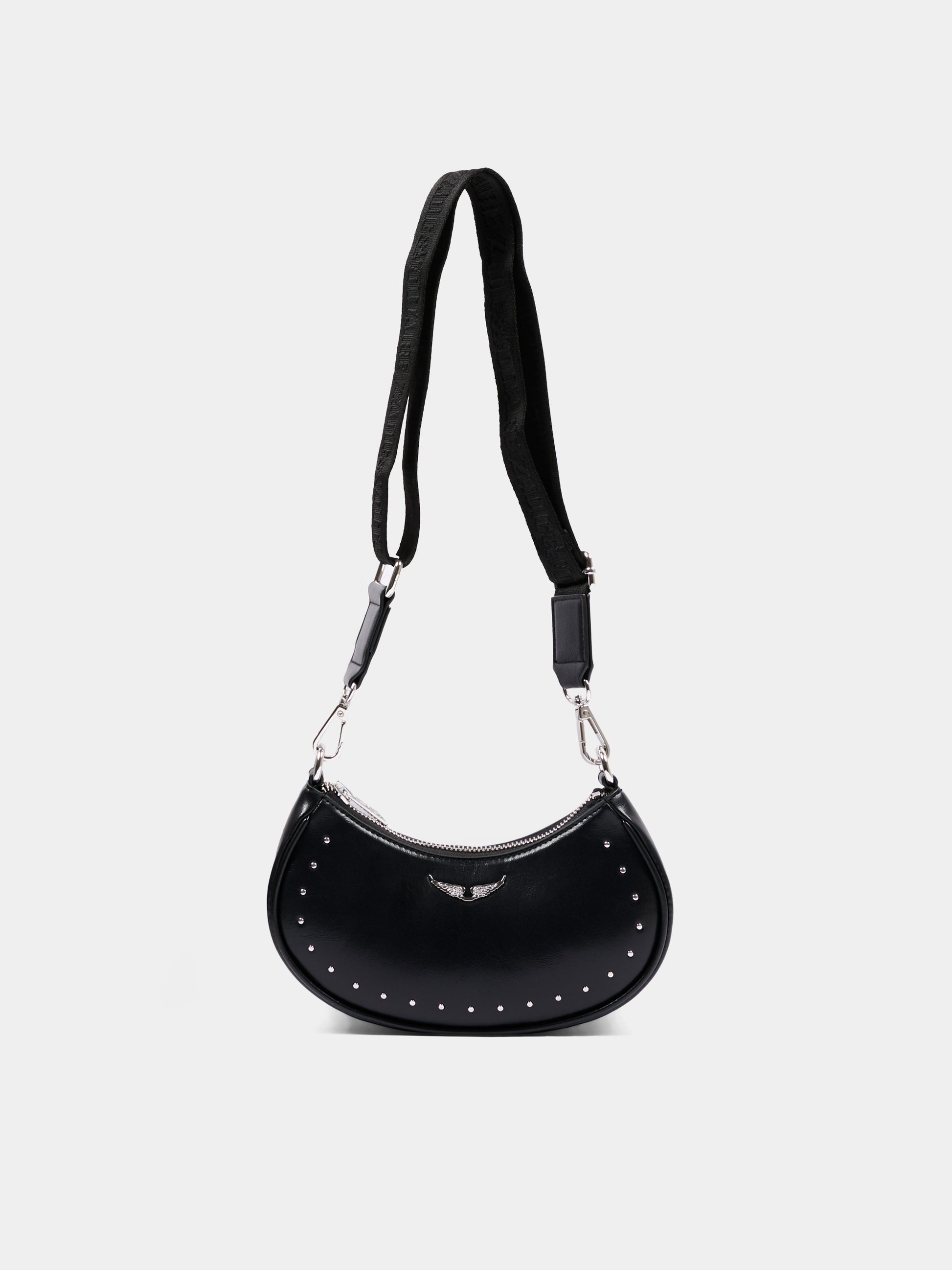 Borsa casual nera per bambina con borchie,Zadig & Voltaire Kids,X60880 09B