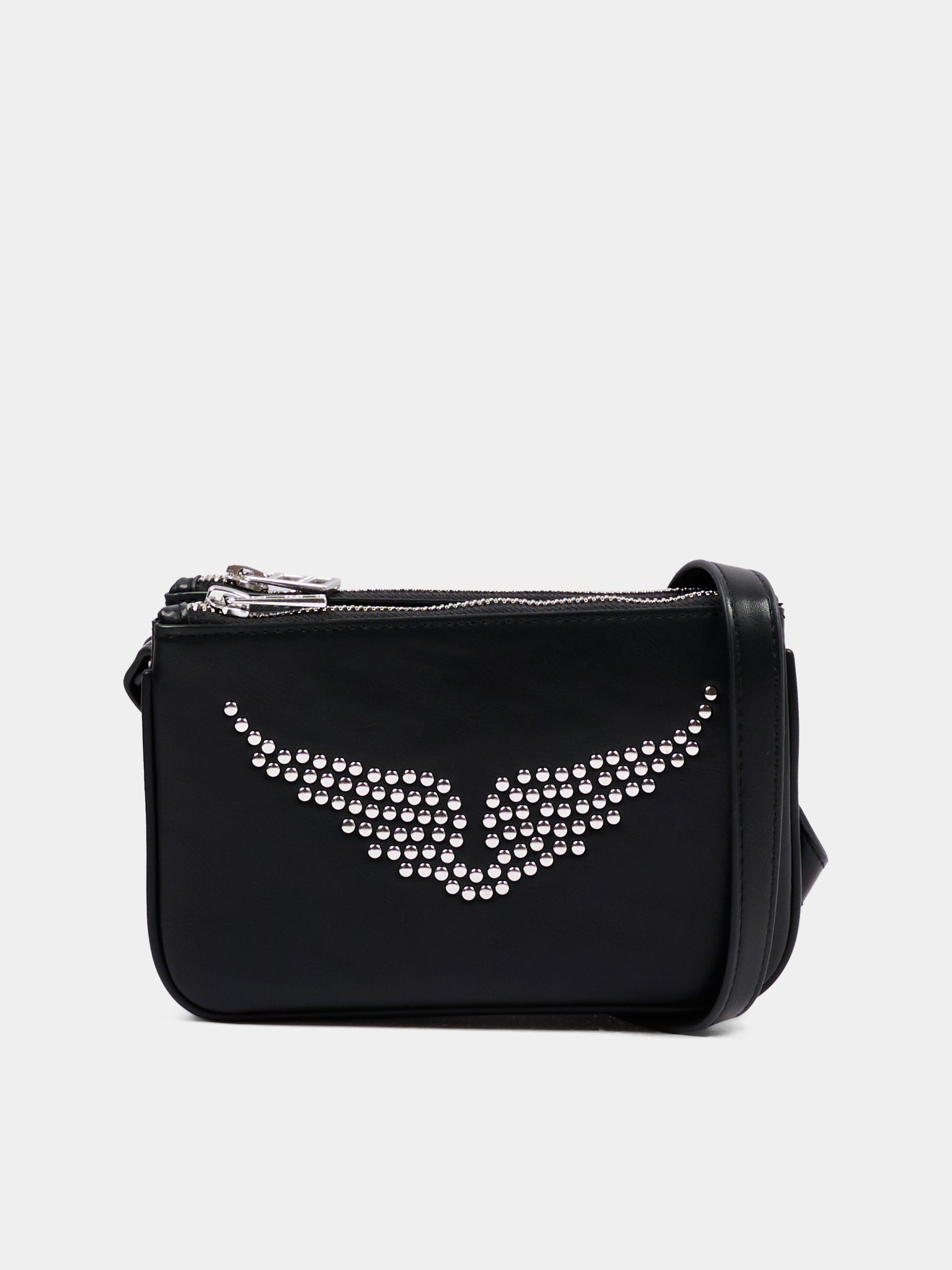 Borsa casual nera per bambina con ali,Zadig & Voltaire Kids,X60881 09B