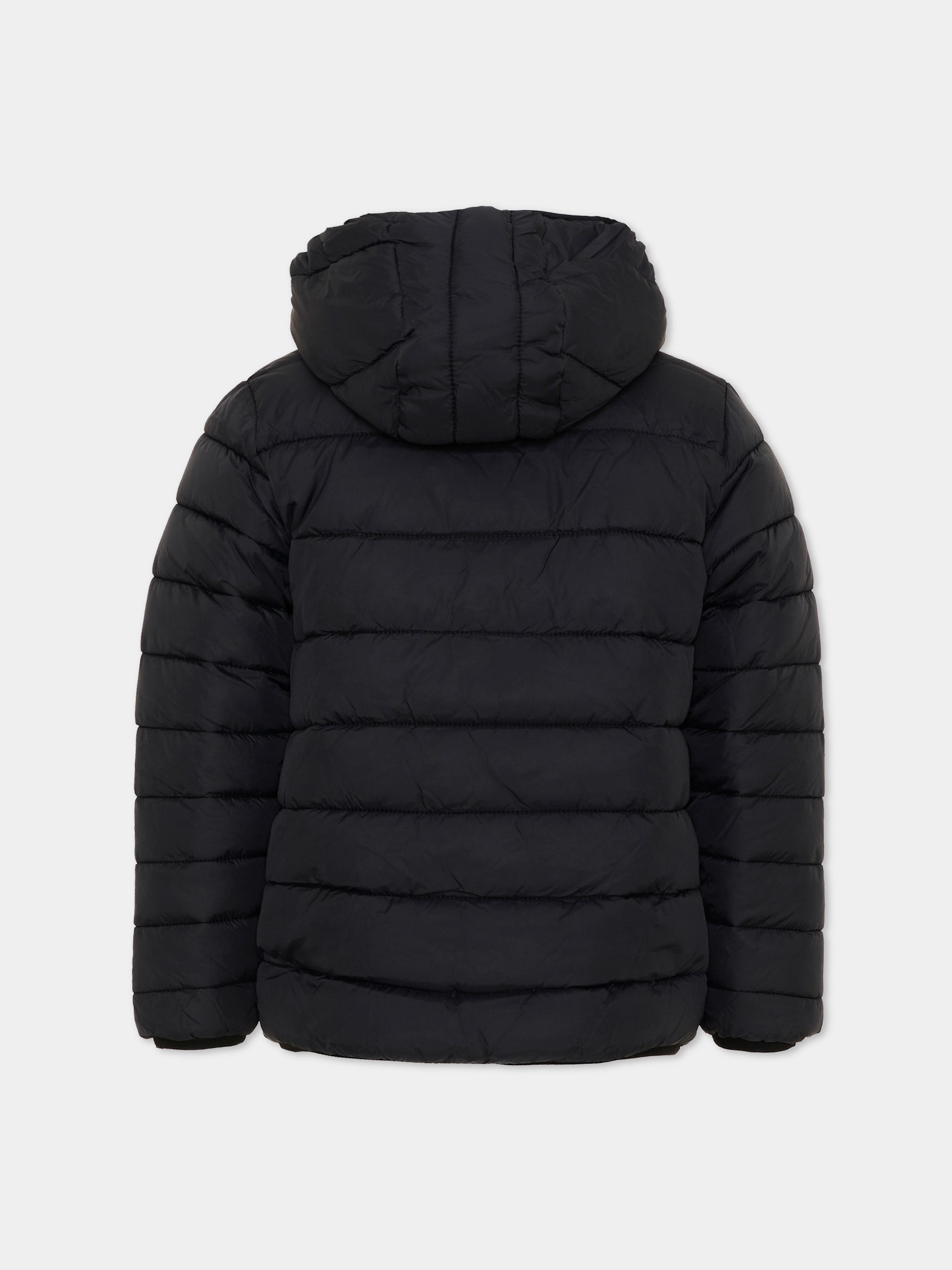 Piumino nero per bambino con cappuccio,Timberland,T60377 M13