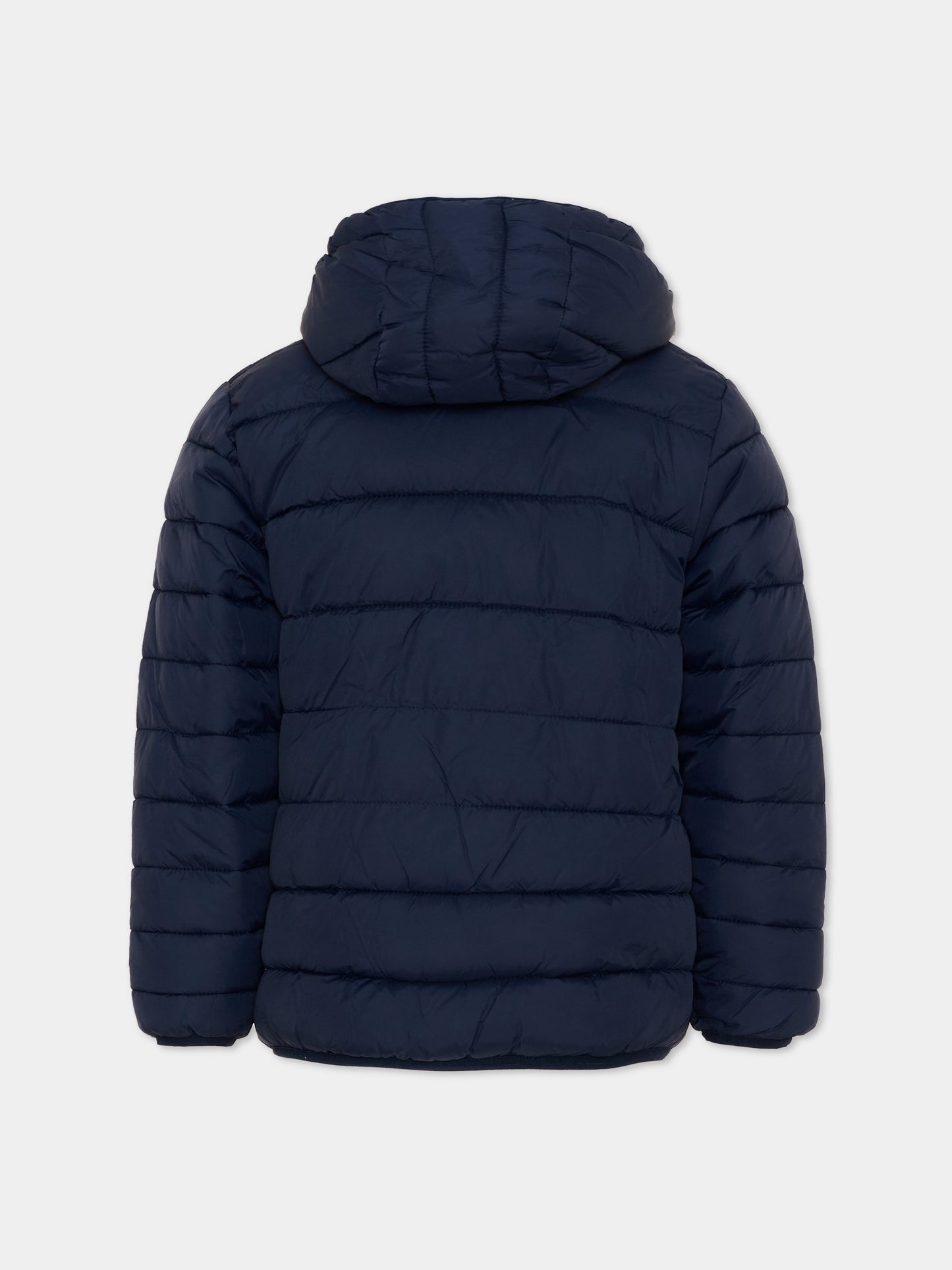 Piumino blu per bambino con cappuccio,Timberland,T60377 849