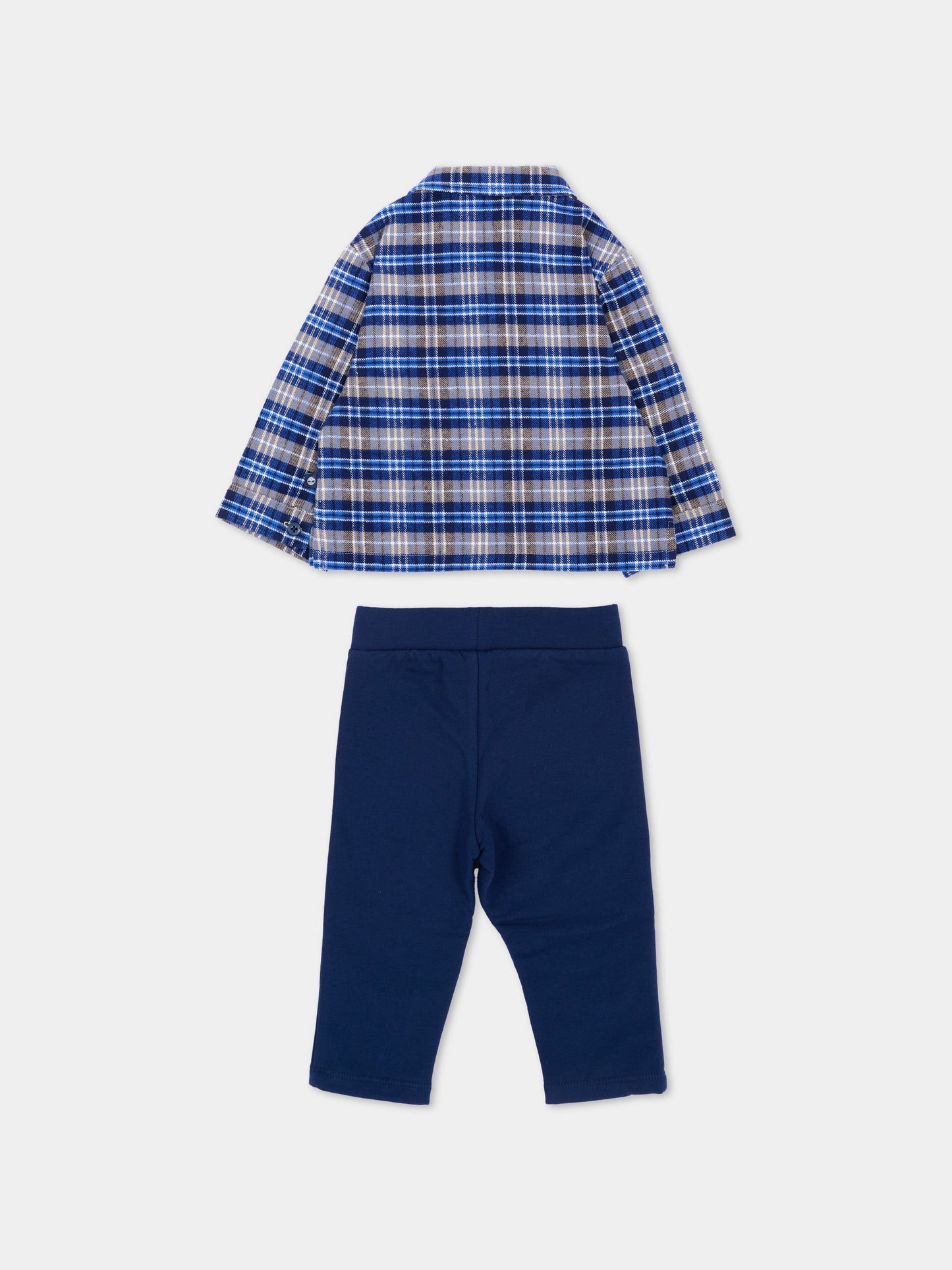 Completo sportivo blu per neonato con logo,Timberland,T61008 849