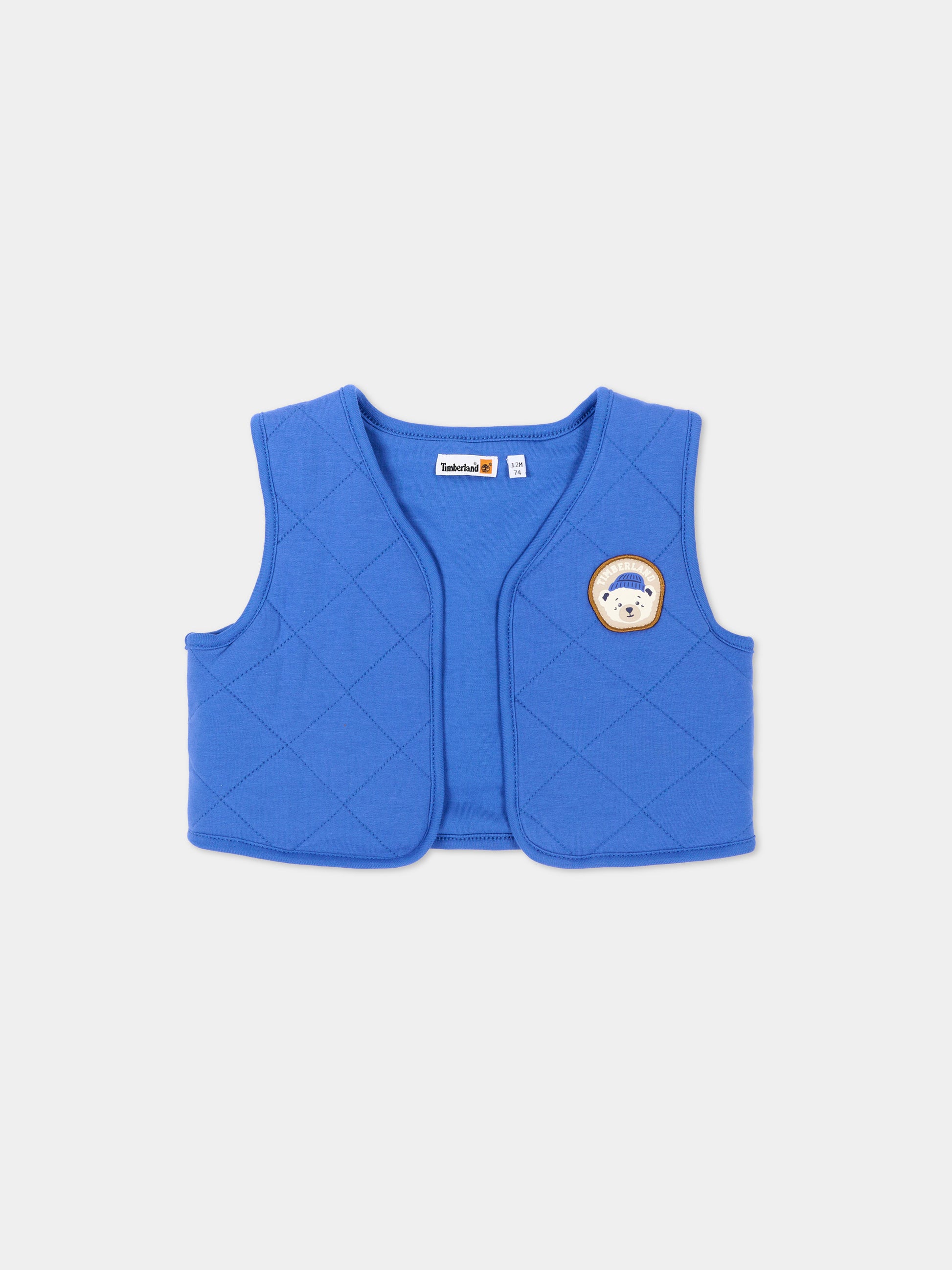 Completo sportivo blu per neonato con logo,Timberland,T61008 849