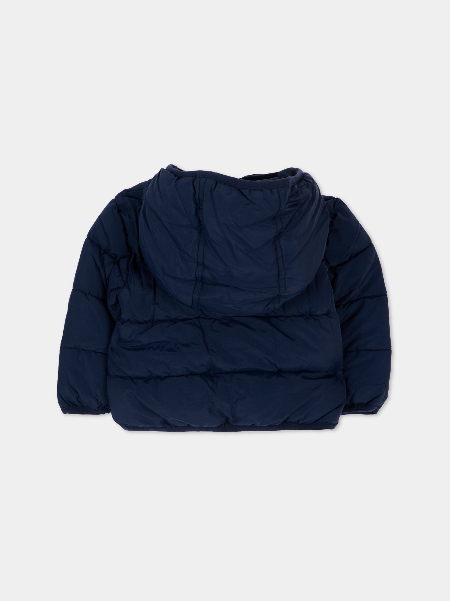 Piumino blu per neonato con cappuccio,Timberland,T61024 849