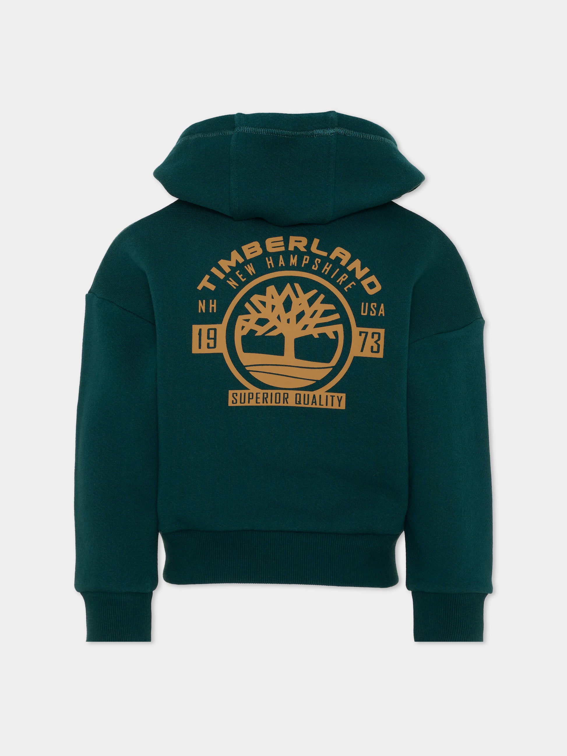 Felpa con cappuccio verde con logo,Timberland,T61067 68R
