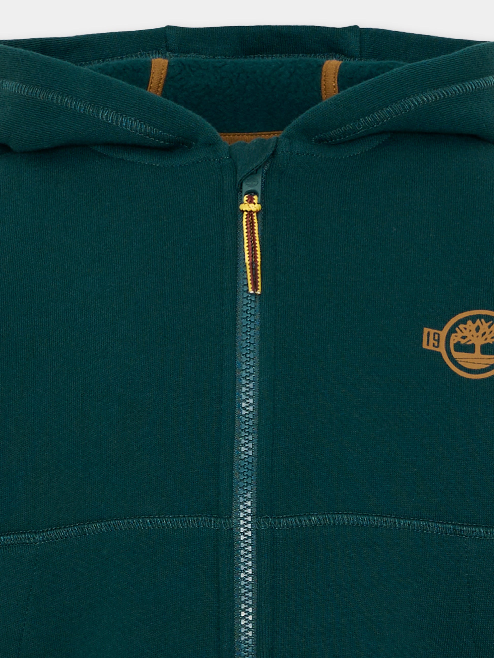 Felpa con cappuccio verde con logo,Timberland,T61067 68R