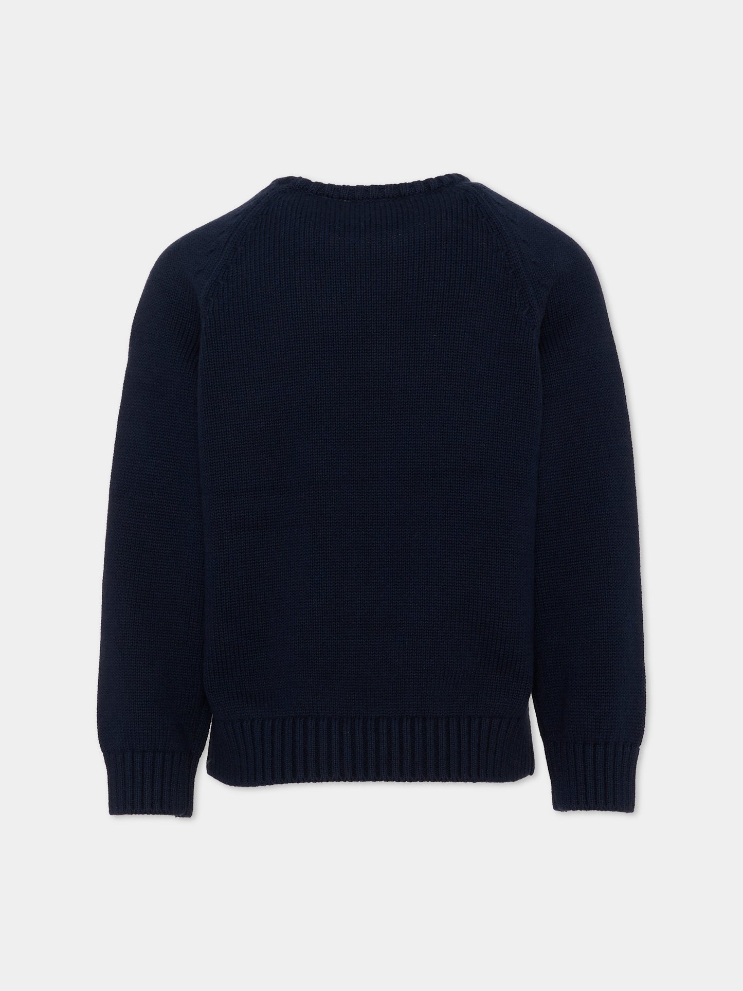 Maglione blu per bambino con logo,Timberland,T61081 849