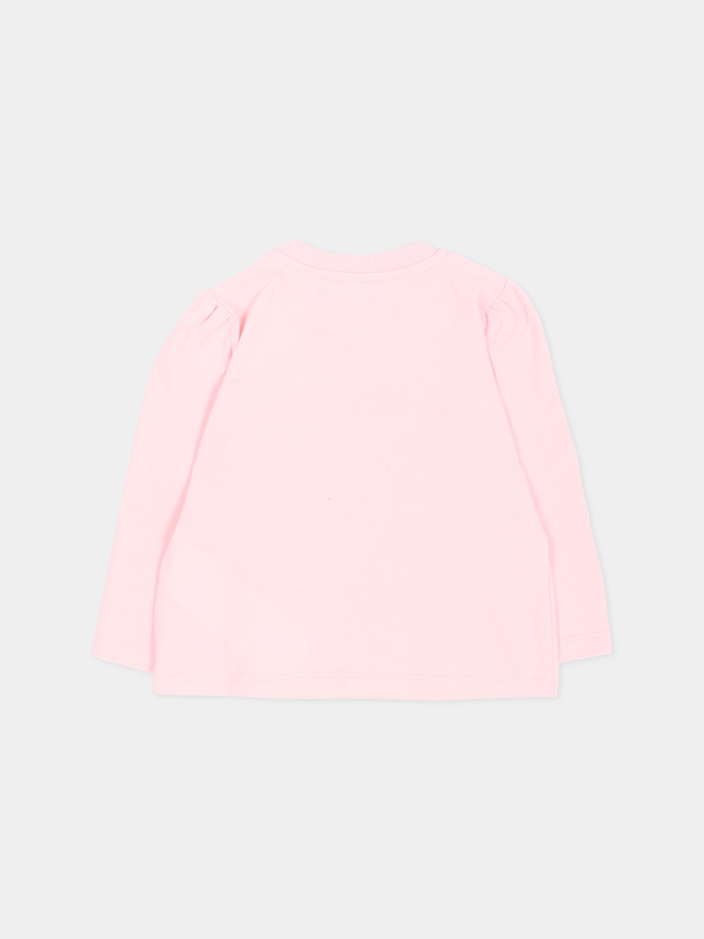 T-Shirt rosa per neonata con Teddy Bear,Moschino Kids,MAO00V LBA11 50209