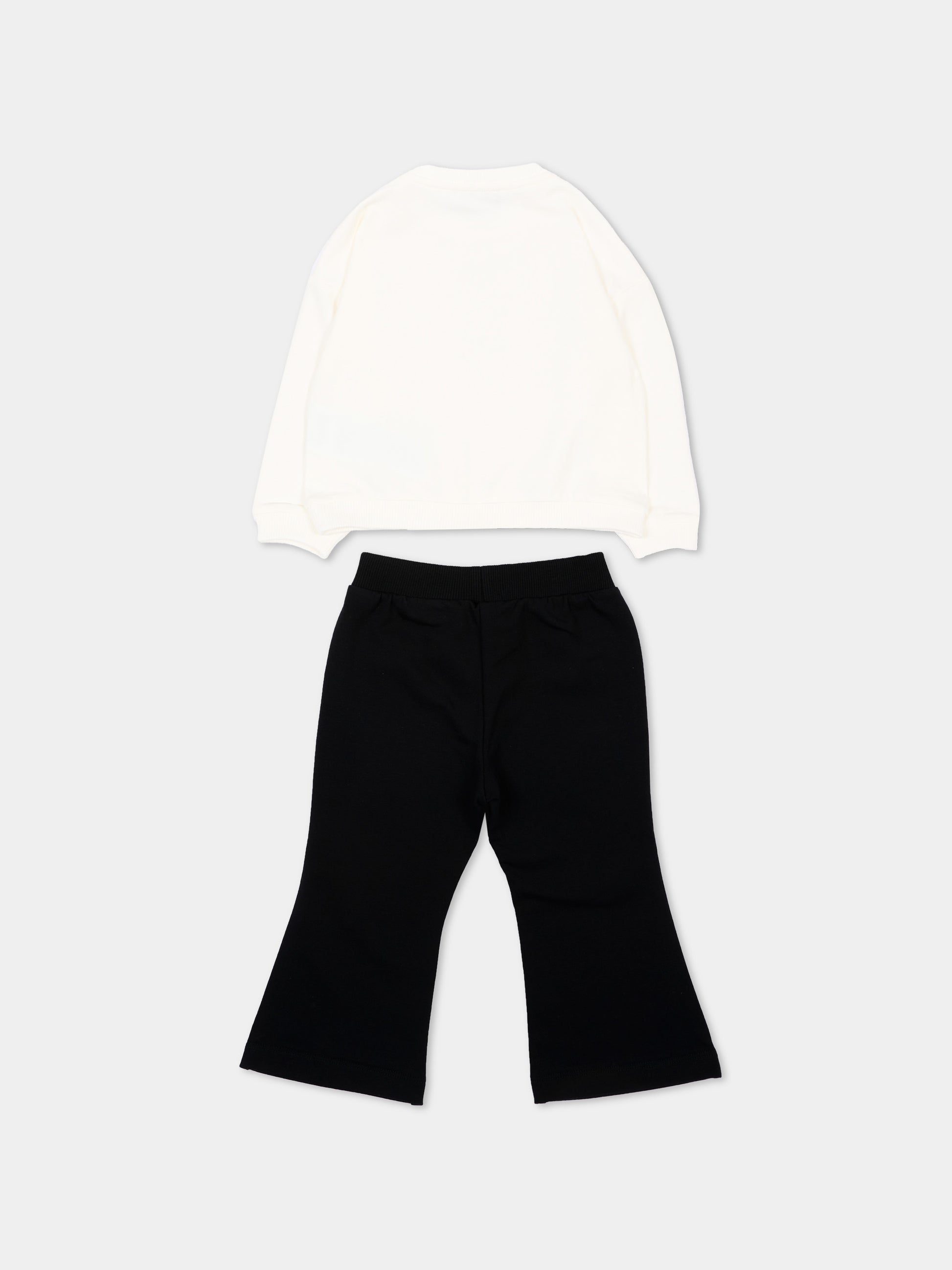 Completo sportivo multicolor per neonata con Teddy Bear,Moschino Kids,MDK03G LDA63 83933