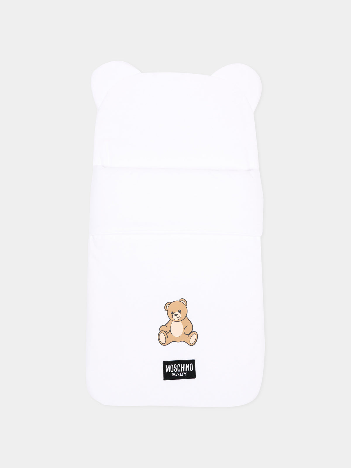 Sacco nanna bianco per neonati Teddy Bear,Moschino Kids,MME00U LCA40 10101