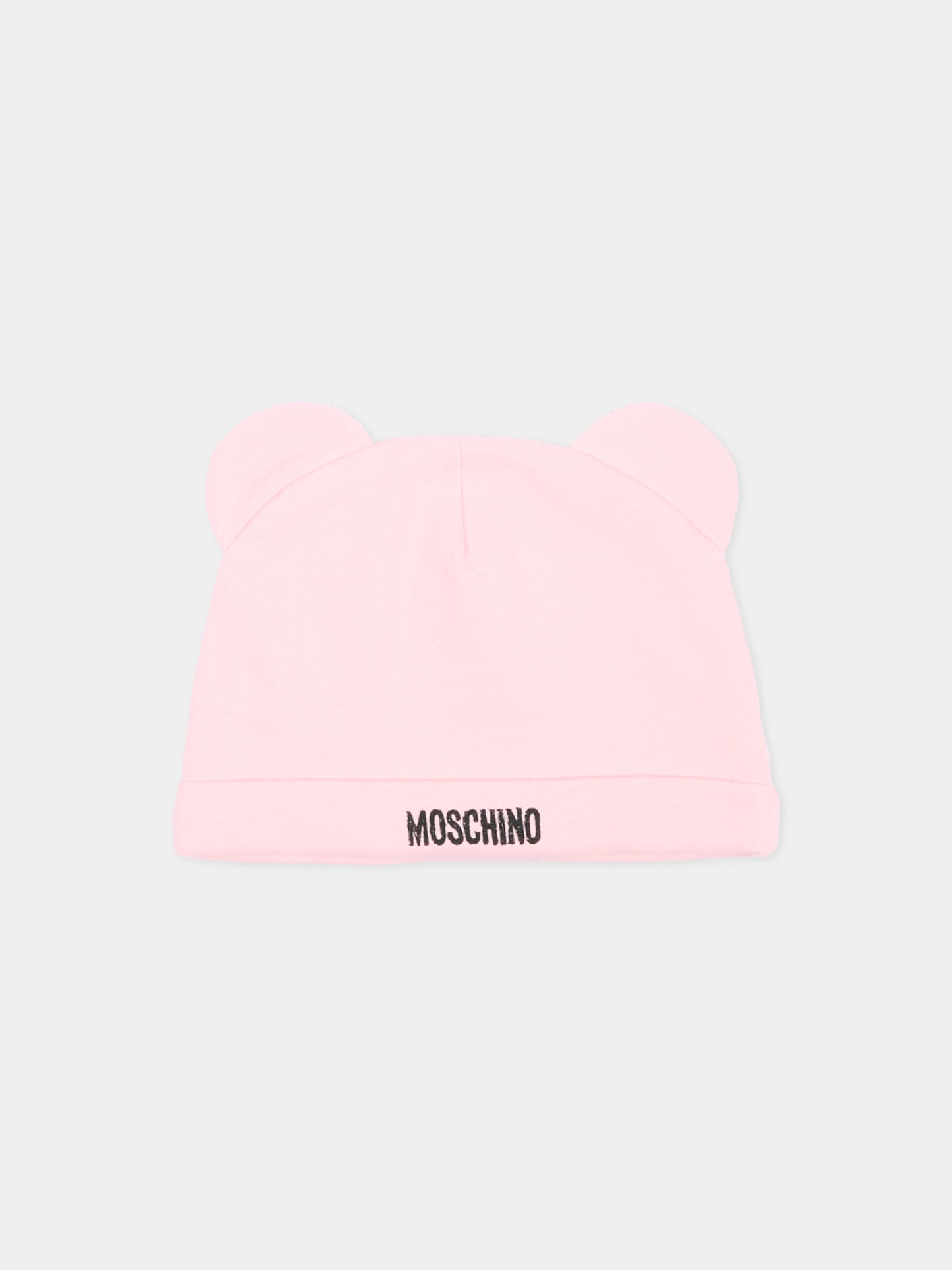 Set tutina rosa per neonata con Teddy Bear,Moschino Kids,MNY08B LCA40 50209