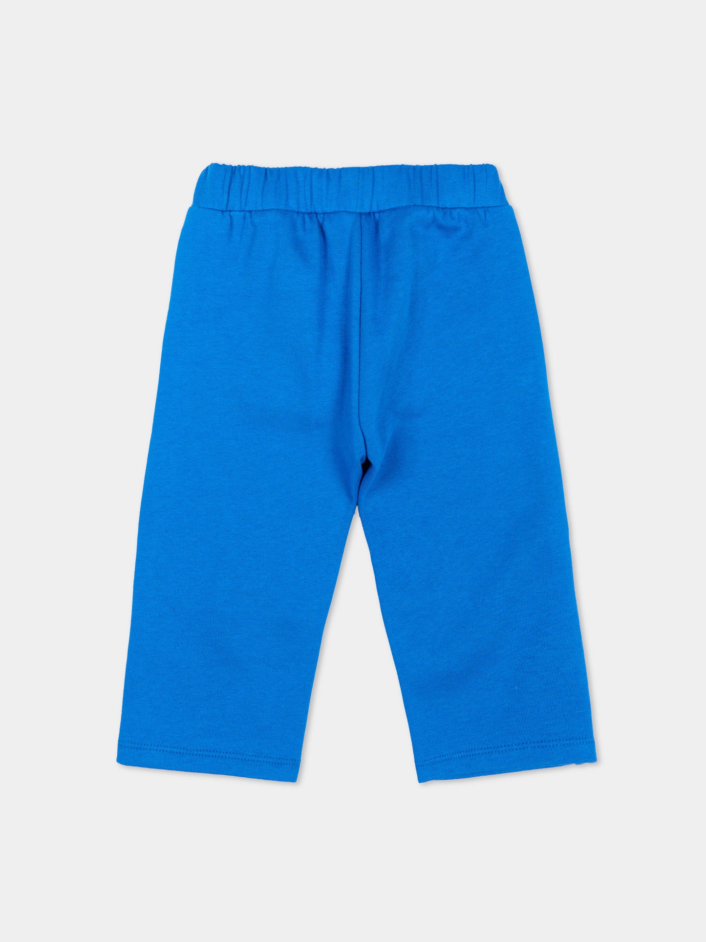 Pantaloni sportivi blu per neonato con Teddy Bear,Moschino Kids,MUP05X LCA92 40157