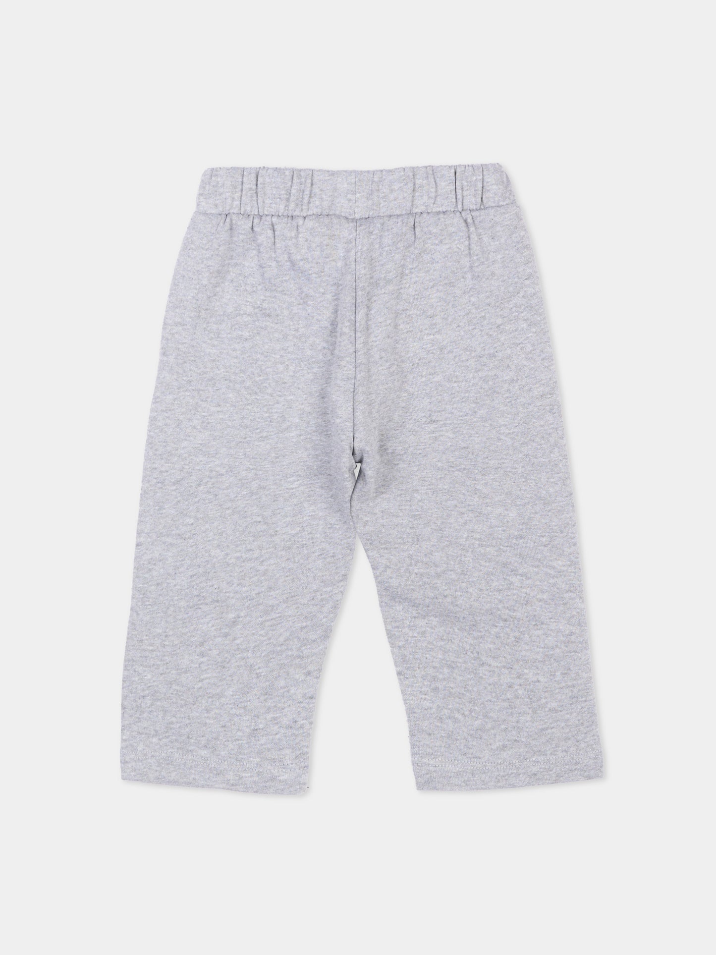 Pantaloni sportivi grigi per neonati con Teddy Bear,Moschino Kids,MUP05X LCA92 60901