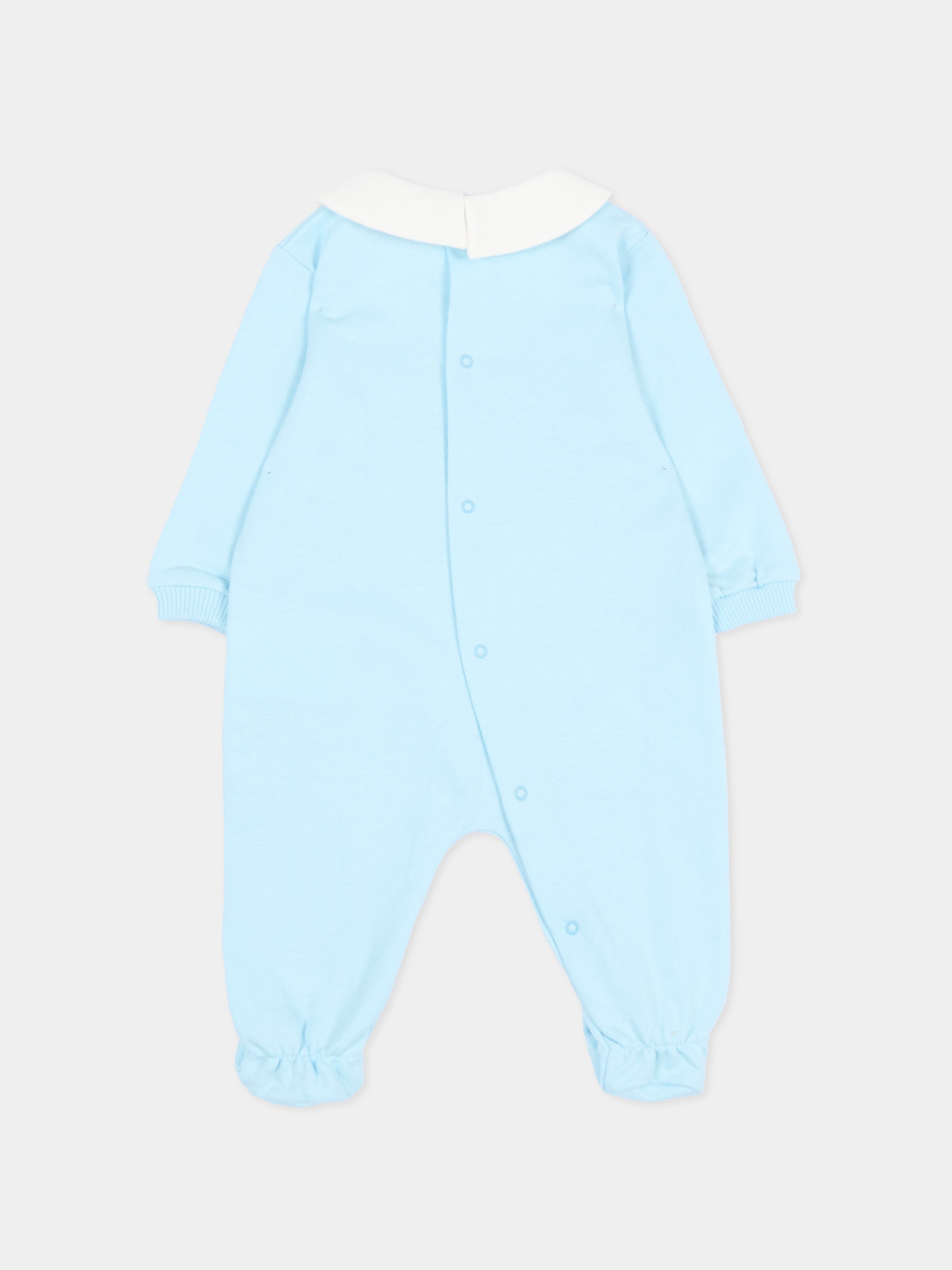 Tutina azzurra per neonato con Teddy Bear,Moschino Kids,MUT04Z LCA40 40304
