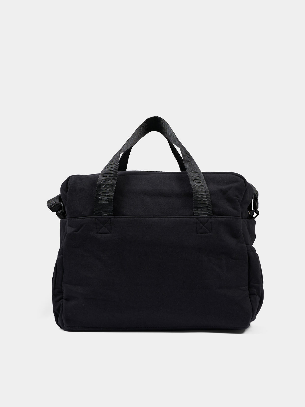 Borsa mamma nera per neonati con Teddy Bear,Moschino Kids,MUX062 LCA93 60100