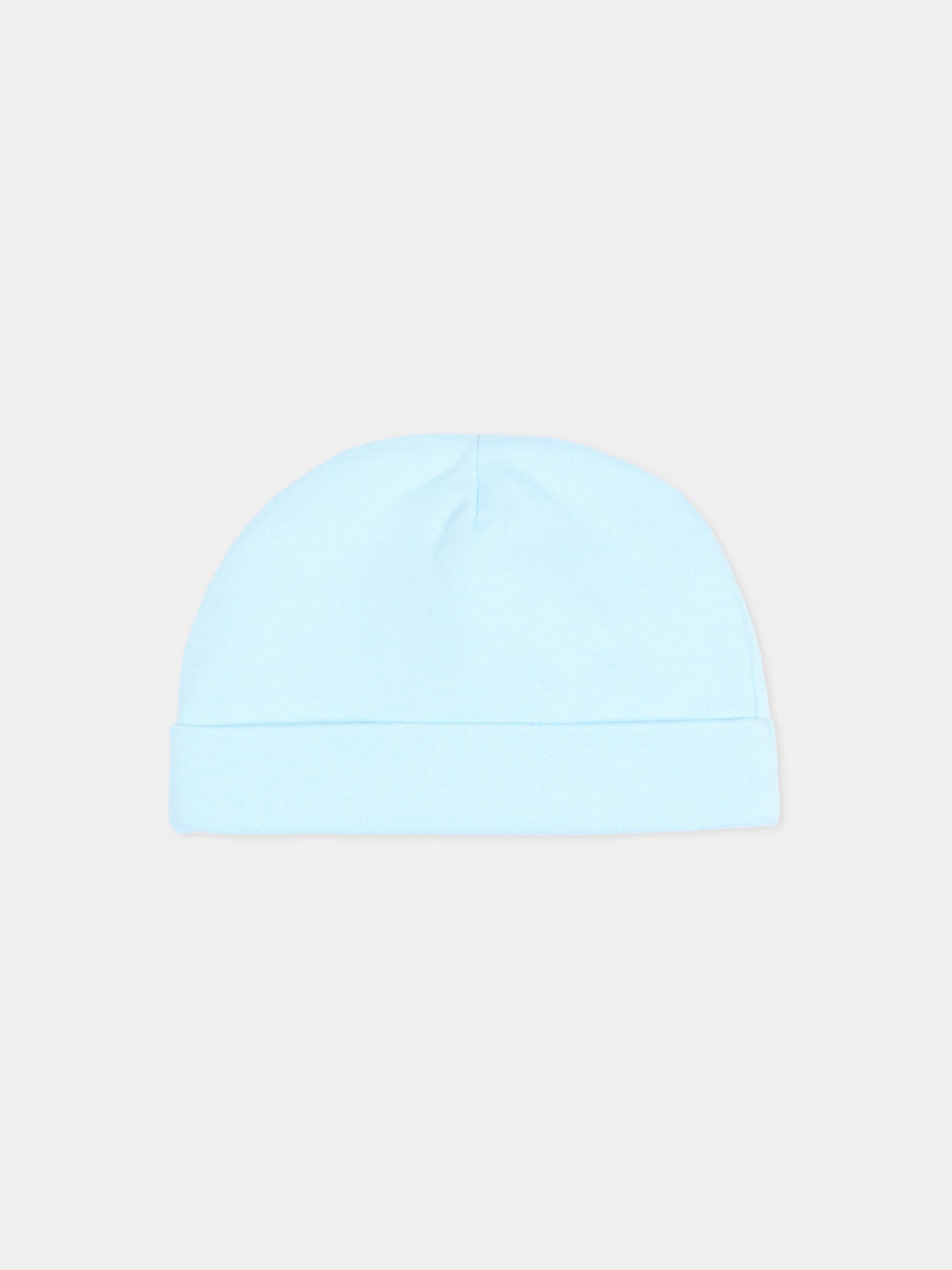 Cappello azzurro per neonato con Teddy Bear,Moschino Kids,MUX066 LCA40 40304