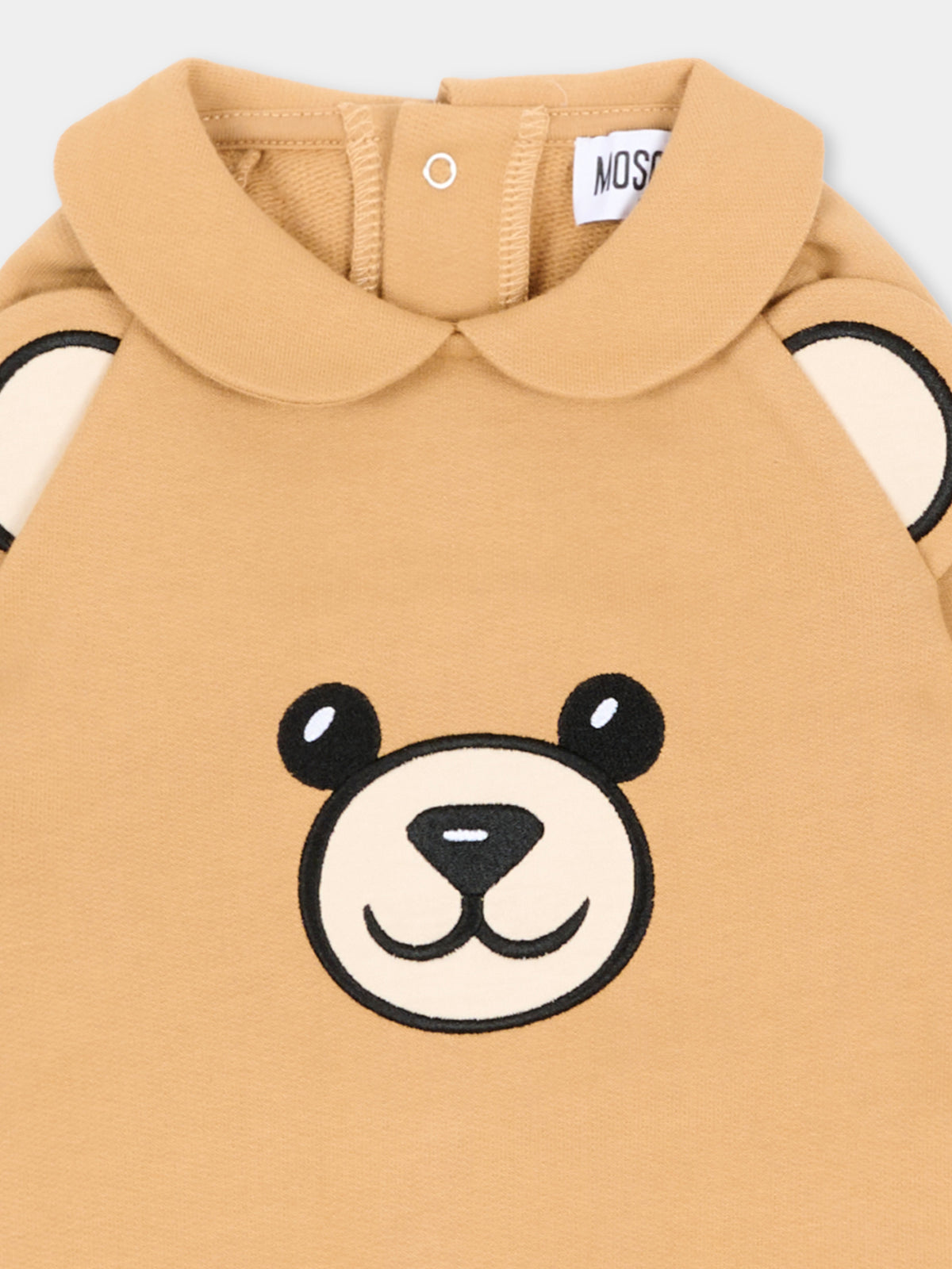 Tutina beige per neonati con Teddy Bear,Moschino Kids,MUY09G LCA93 20351