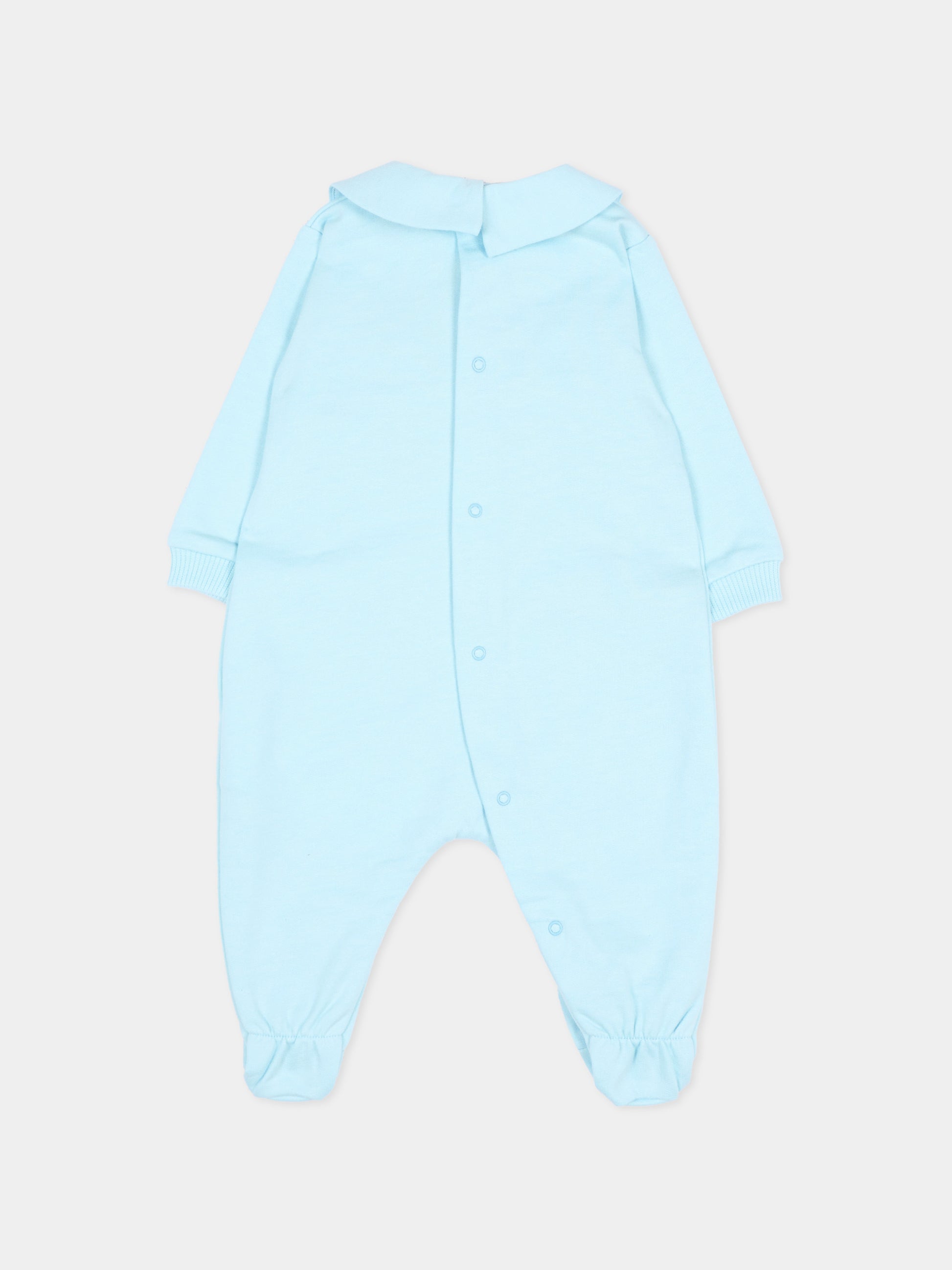 Tutina azzurra per neonato con Teddy Bear,Moschino Kids,MUY09O LCA40 40304