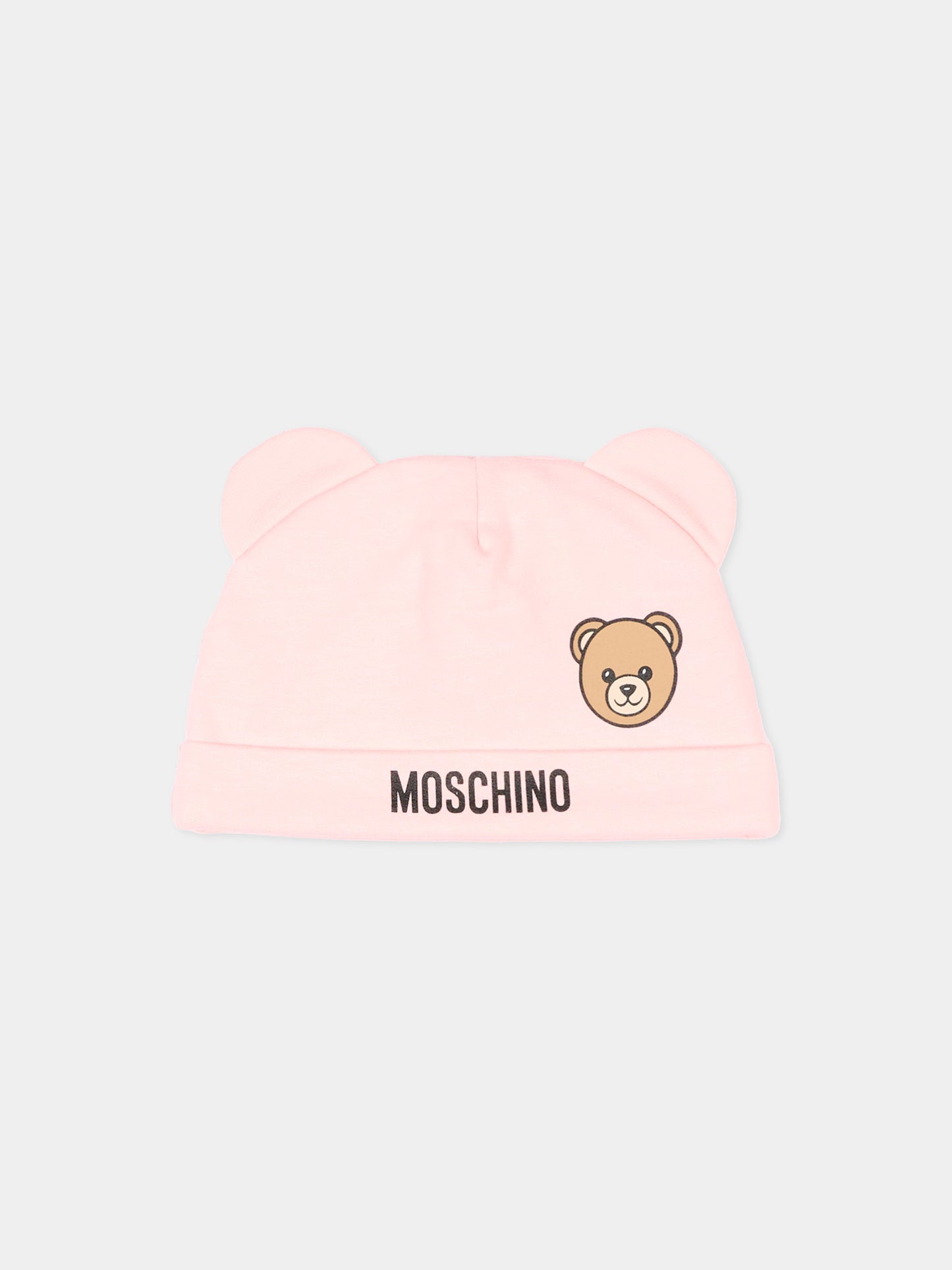 Set tutina rosa per neonata con Teddy Bear,Moschino Kids,MUY09P LCA40 50209