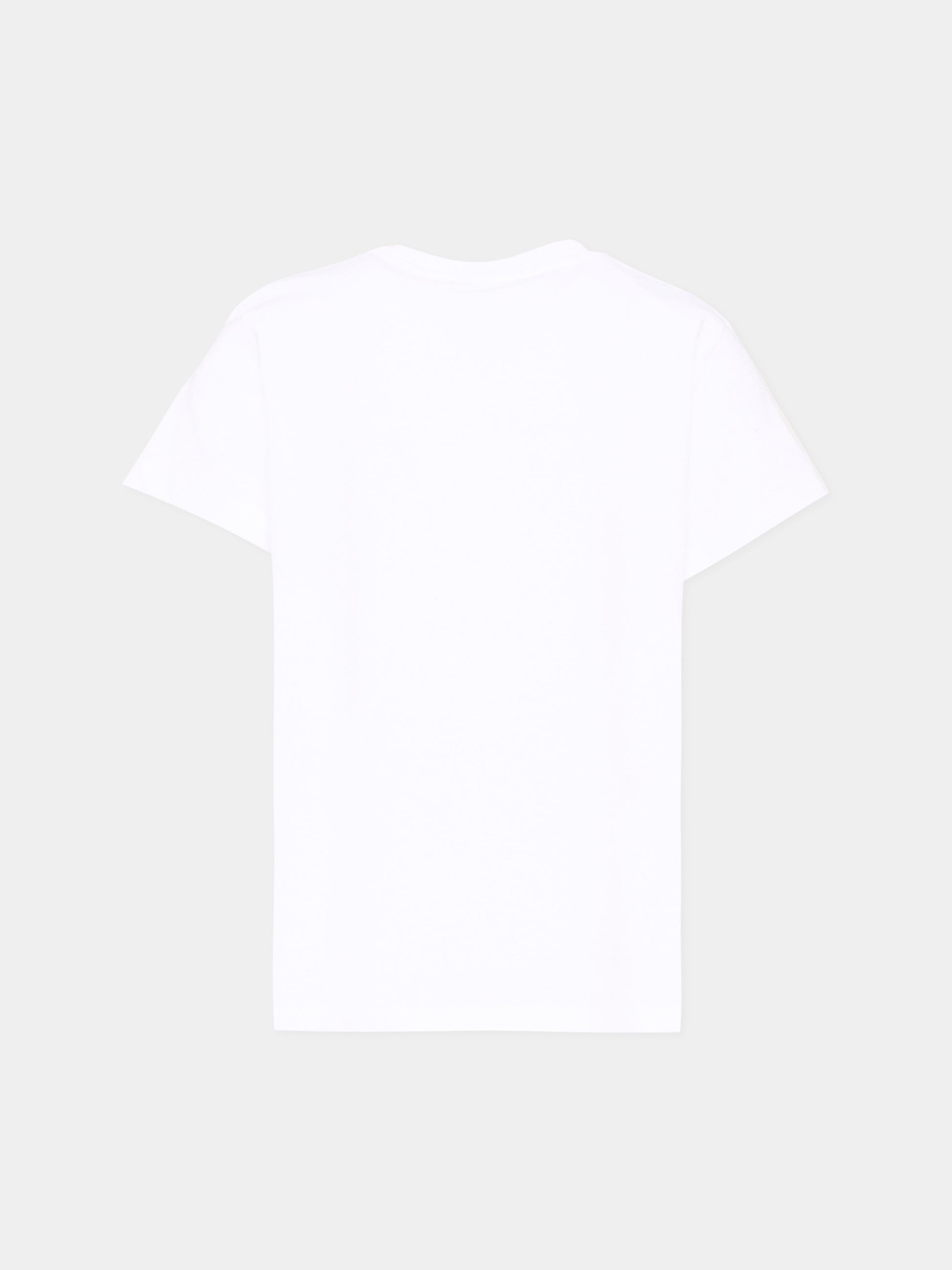 T-Shirt bianca per bambini con fiori,Moschino Kids,H6M058 LAA20 10063