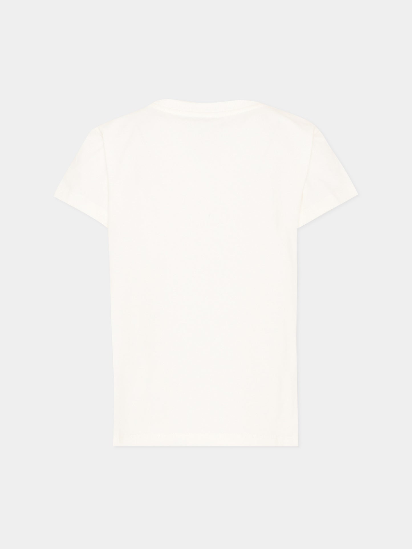 T-Shirt avorio per bambina con Teddy Bear,Moschino Kids,HIM06K LBA11 10063