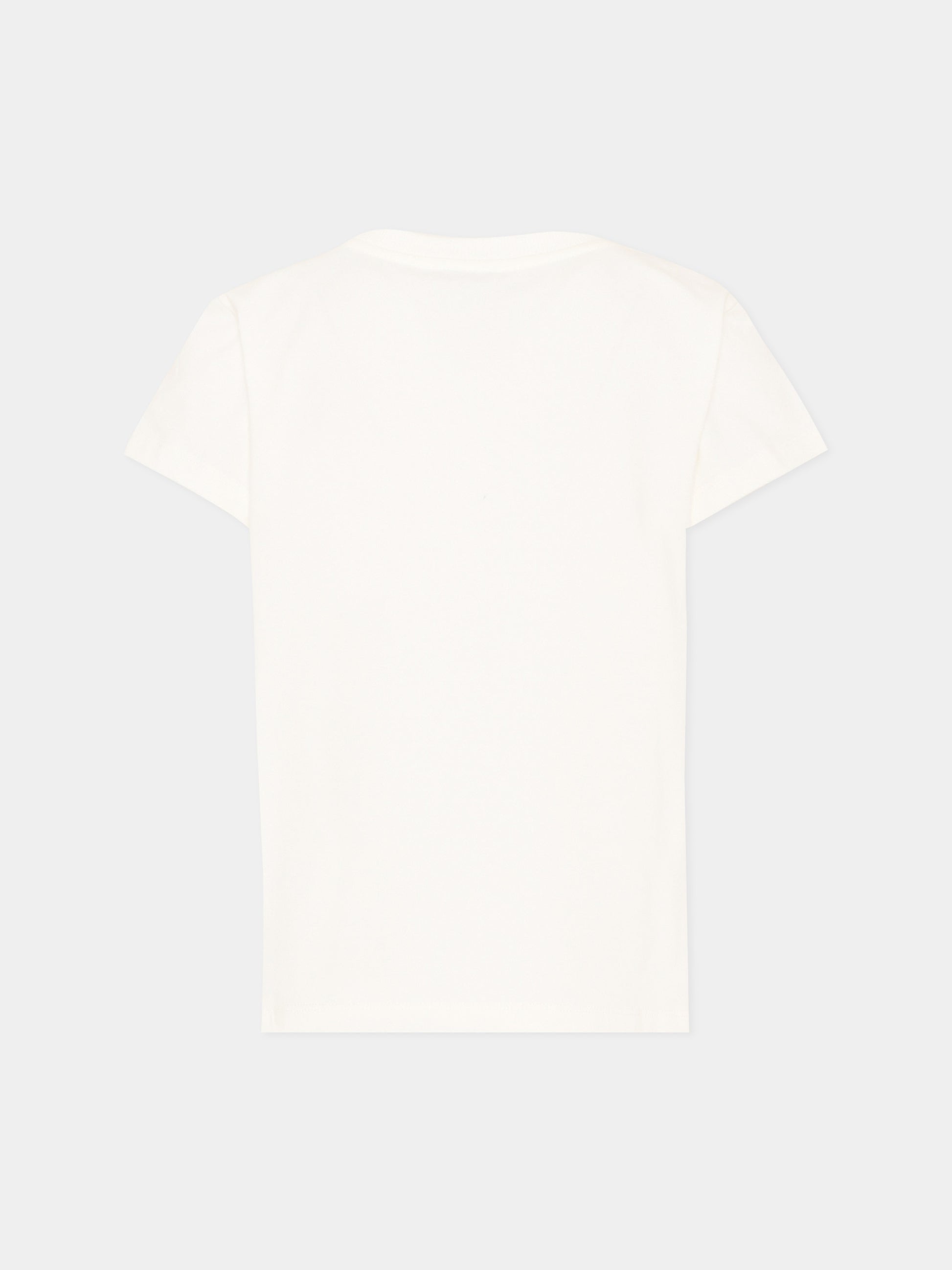 T-Shirt avorio per bambina con Teddy Bear,Moschino Kids,HIM06K LBA11 10063