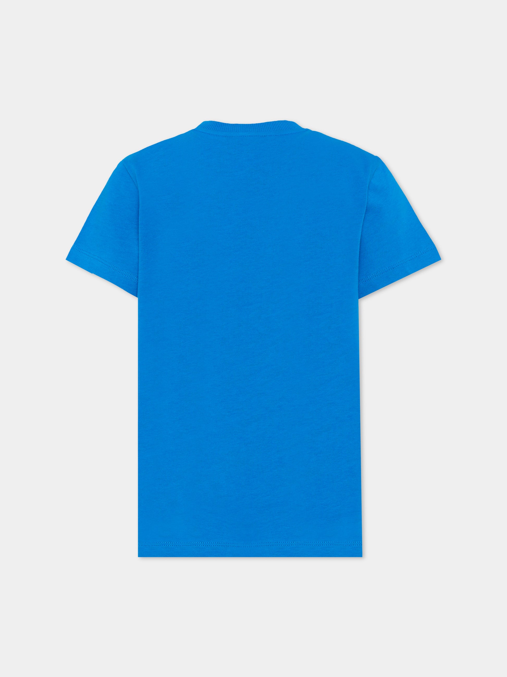 T-Shirt blu per bambino con Teddy Bear,Moschino Kids,HUM05V LAA34 40157