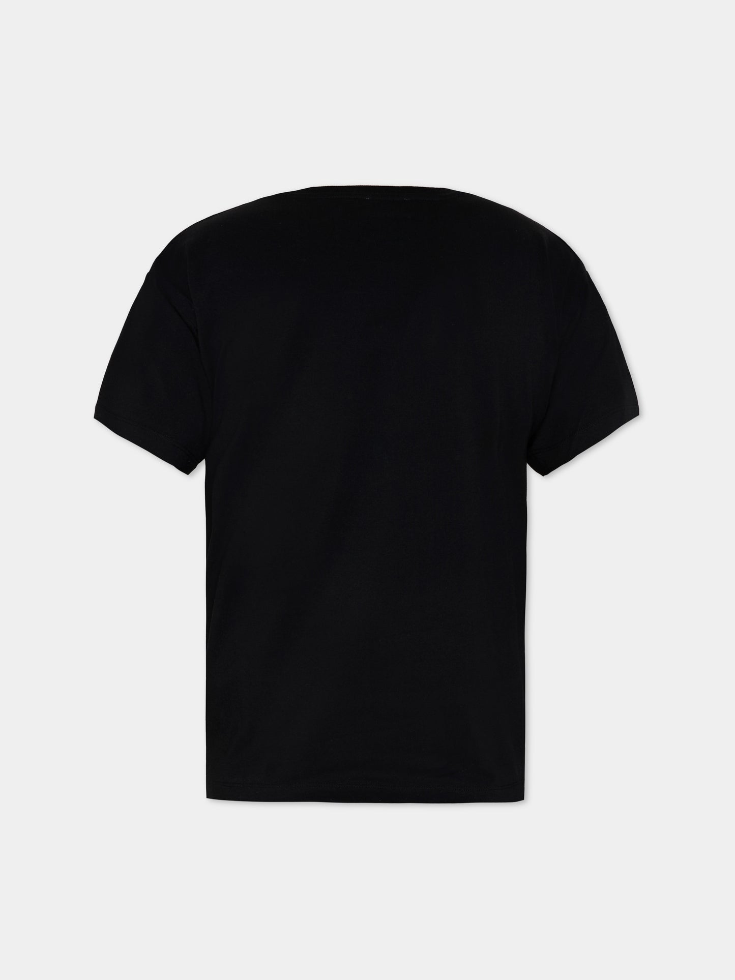 T-Shirt nera per bambini con Teddy Bear,Moschino Kids,HPM05G LAA10 60100