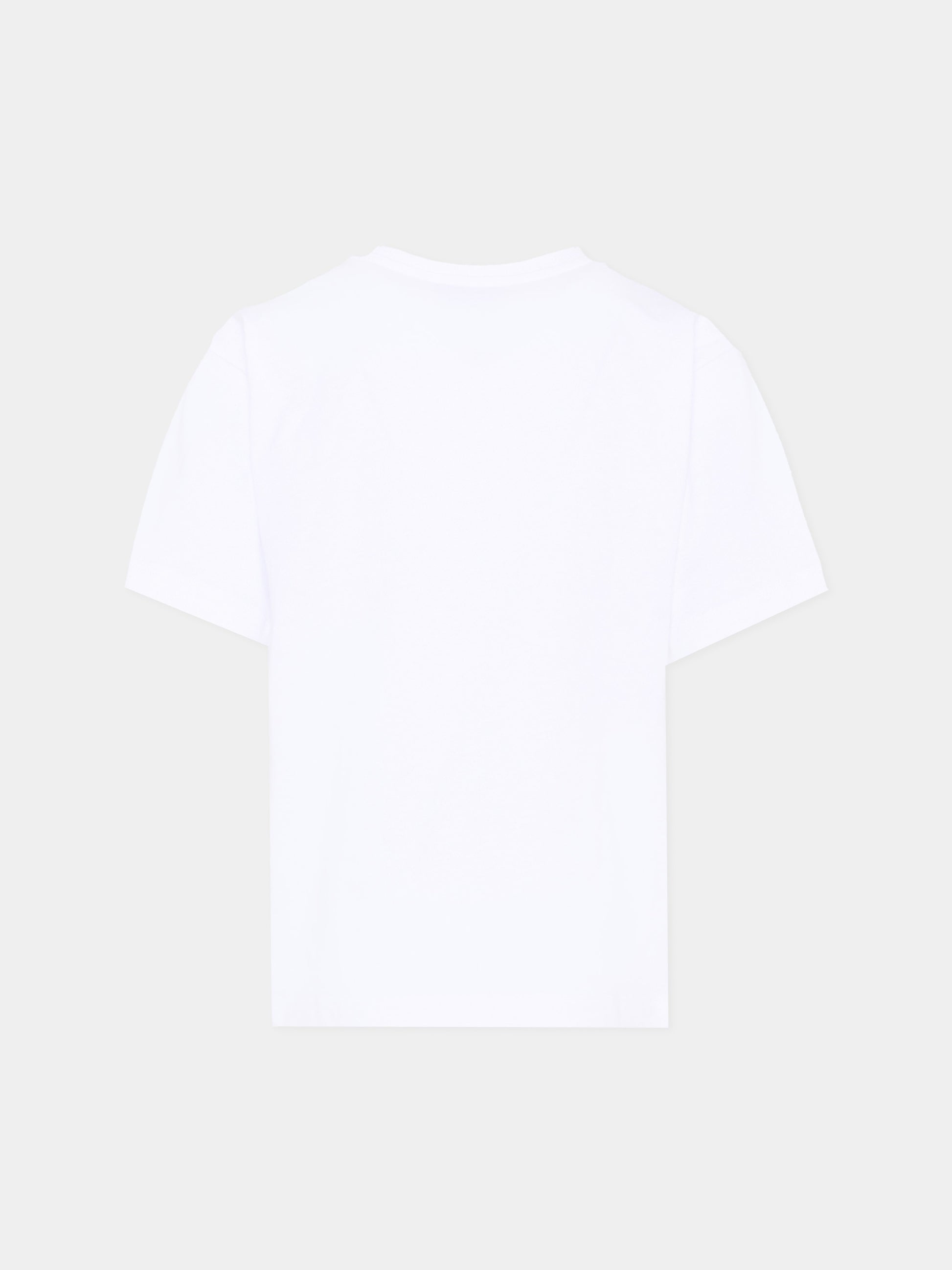 T-shirt bianca per bambino con logo,Moschino Kids,HTM05G LAA10 10101