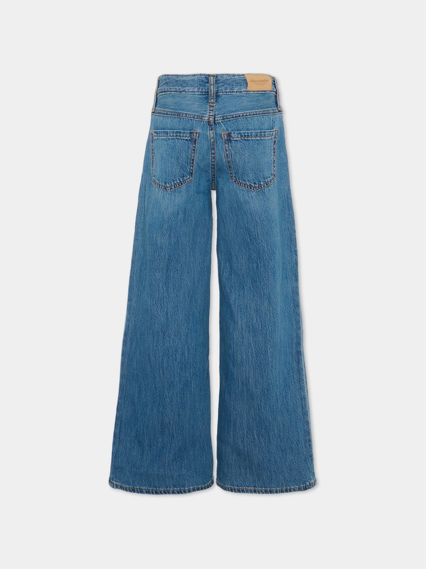 Jeans denim per bambina gamba ampia,Abercrombie & Fitch,43AG15 MGY