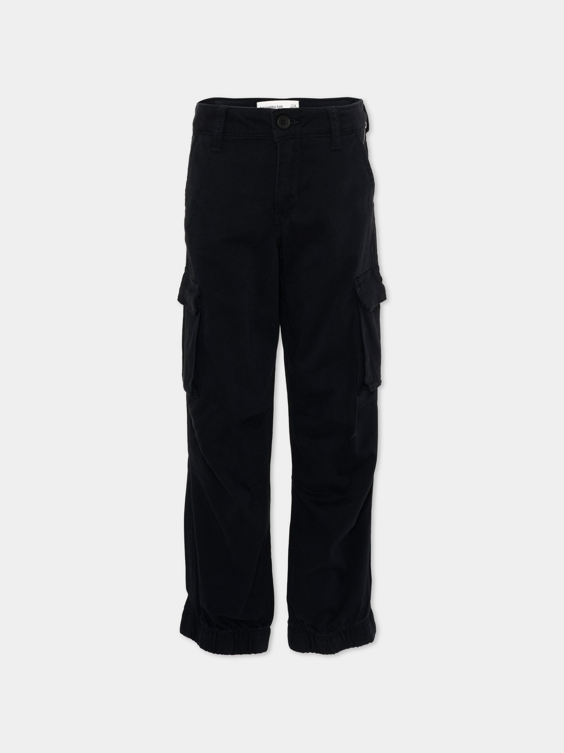 Pantalone nero cargo per bambina,Abercrombie & Fitch,43AG19 K94