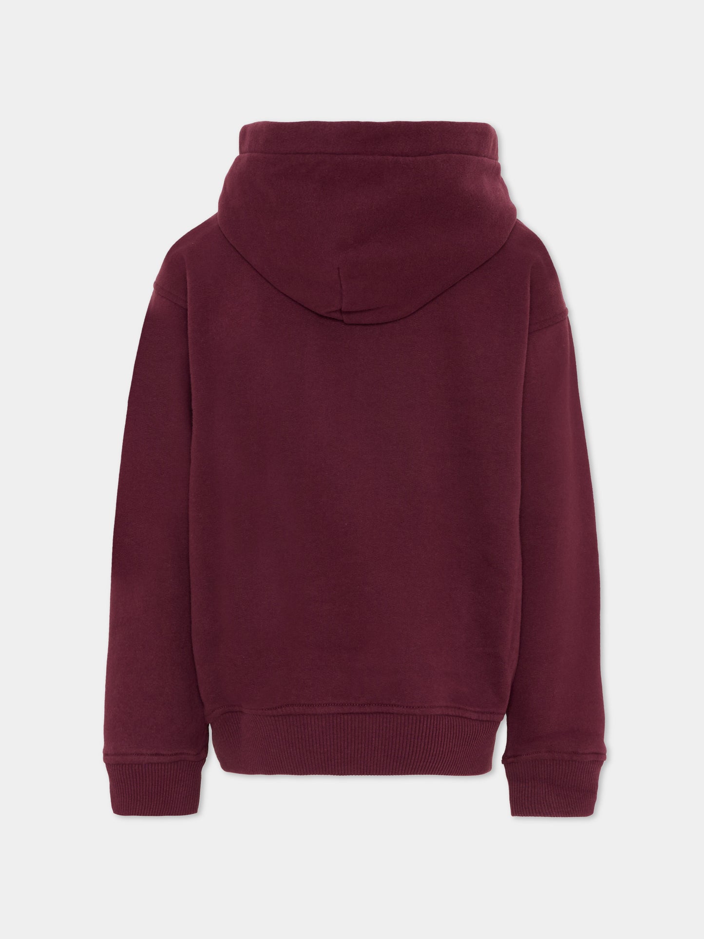 Felpa bordeaux per bambini con occhielli,Abercrombie & Fitch,93AF04 P4U