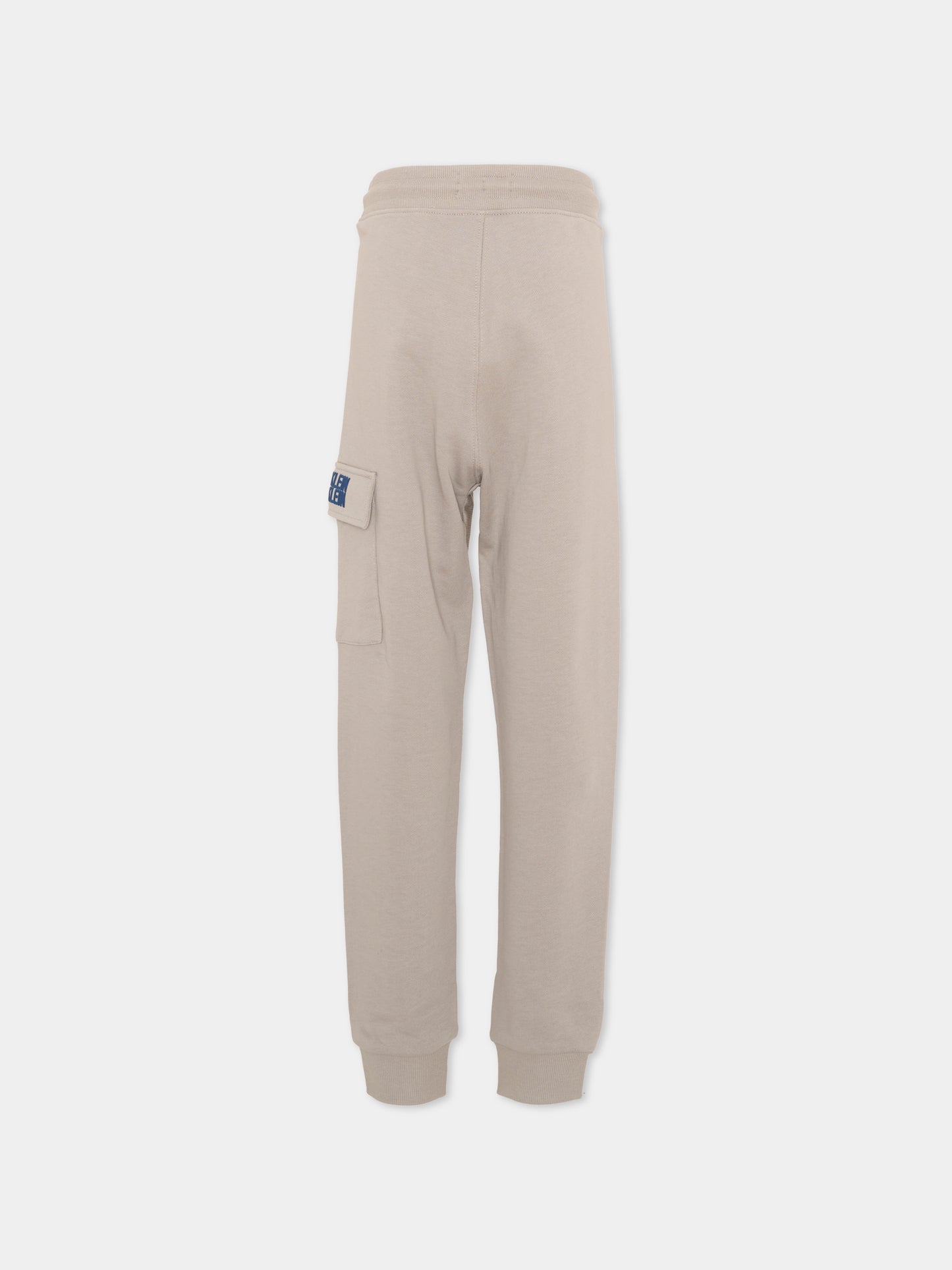 Pantaloni sportivi beige per bambino,Calvin Klein Kids,IB0IB02522 PDN