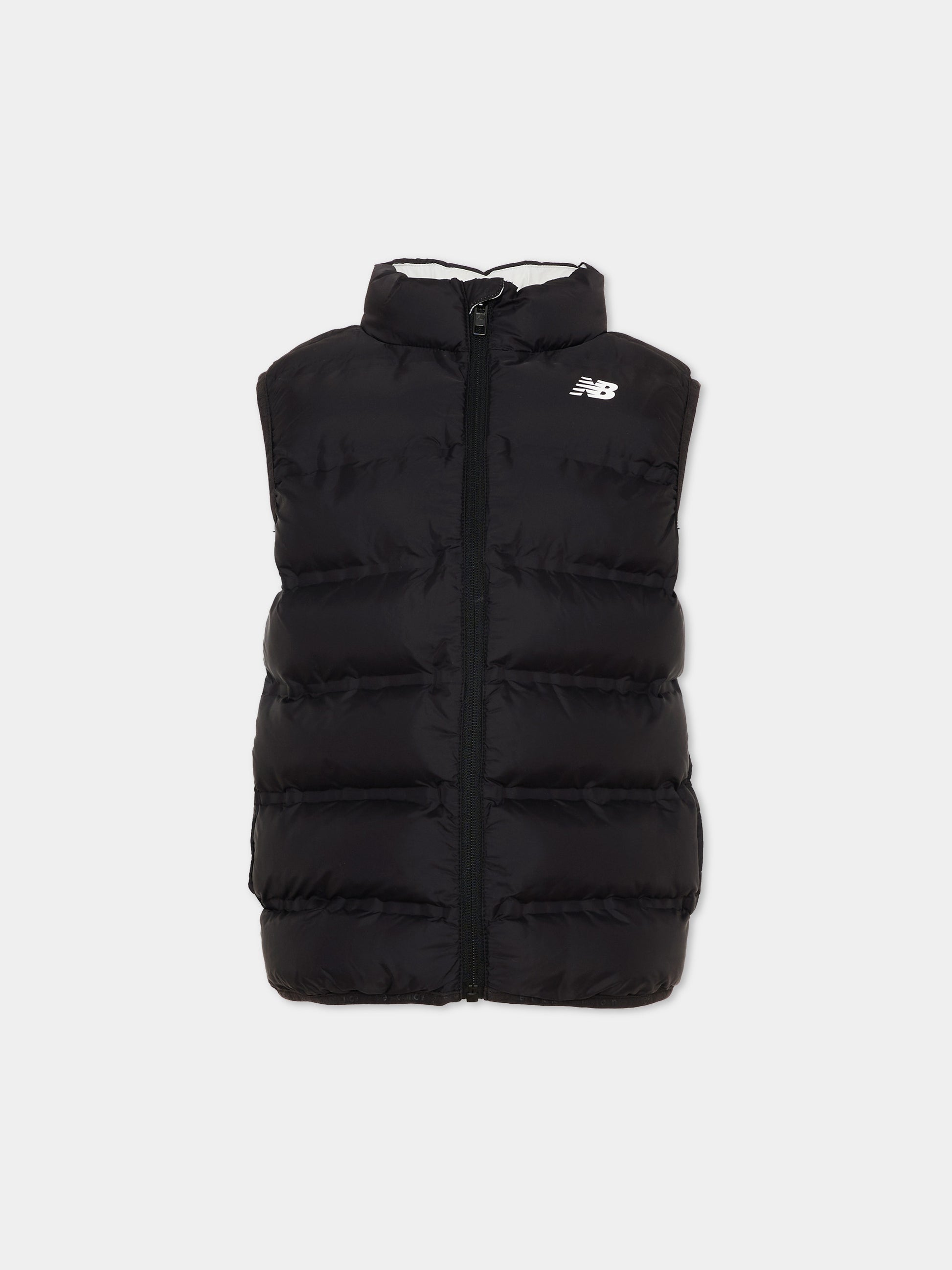Gilet nero per bambino imbottito,New Balance,LAKB0037 BK