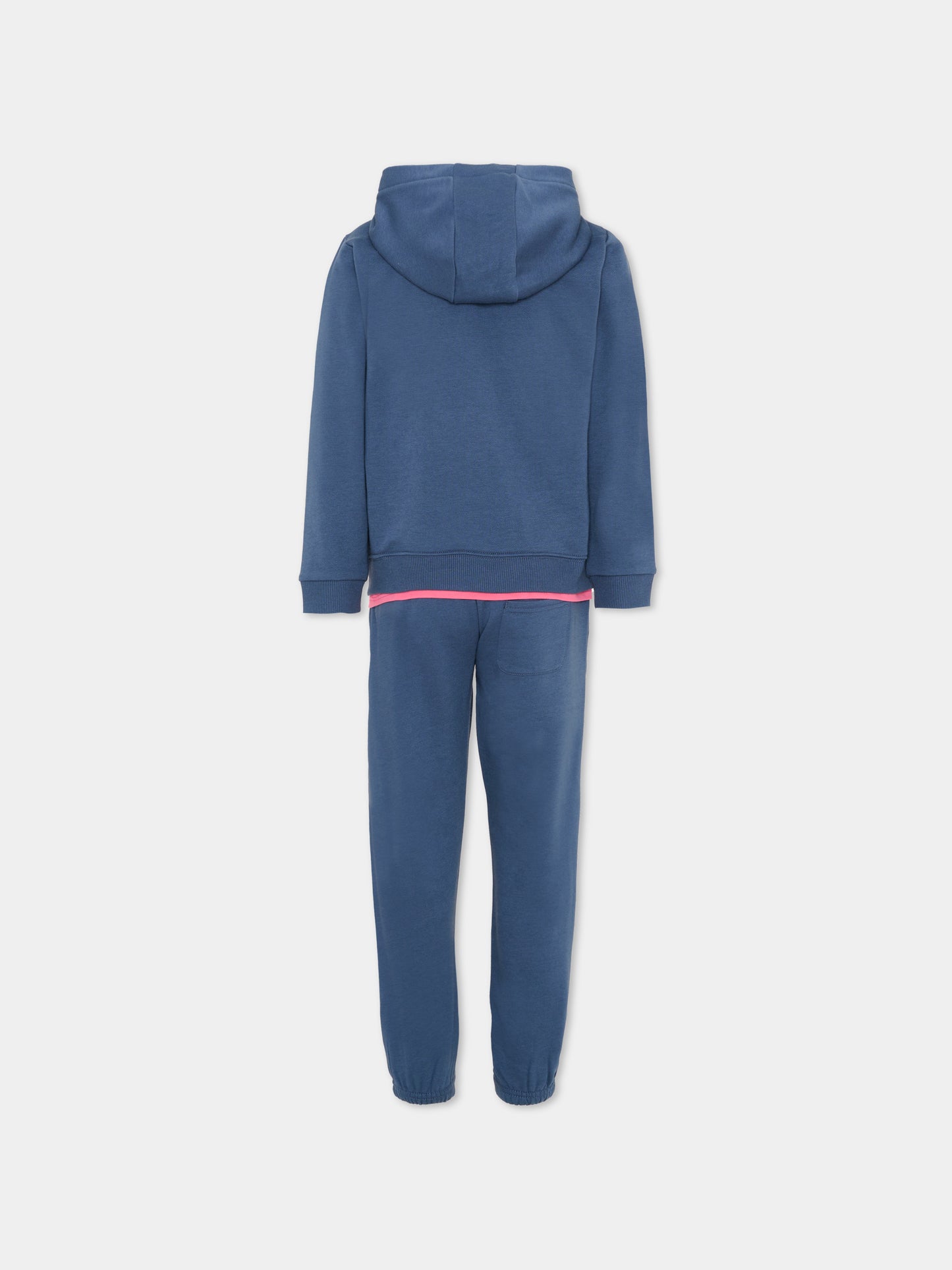 Completo blu per bambina con logo,New Balance,LAKG0068I VTI