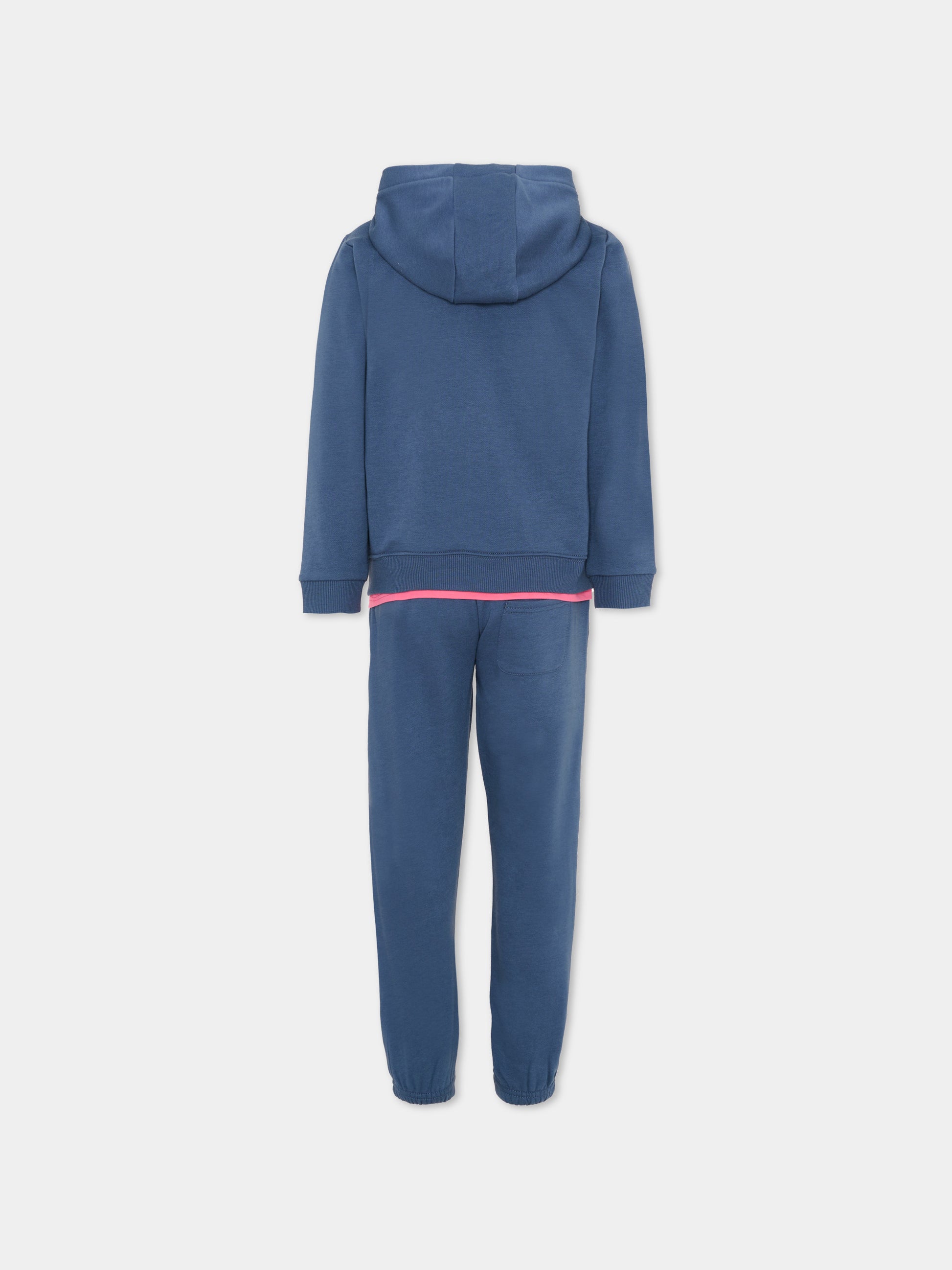 Completo blu per bambina con logo,New Balance,LAKG0068I VTI